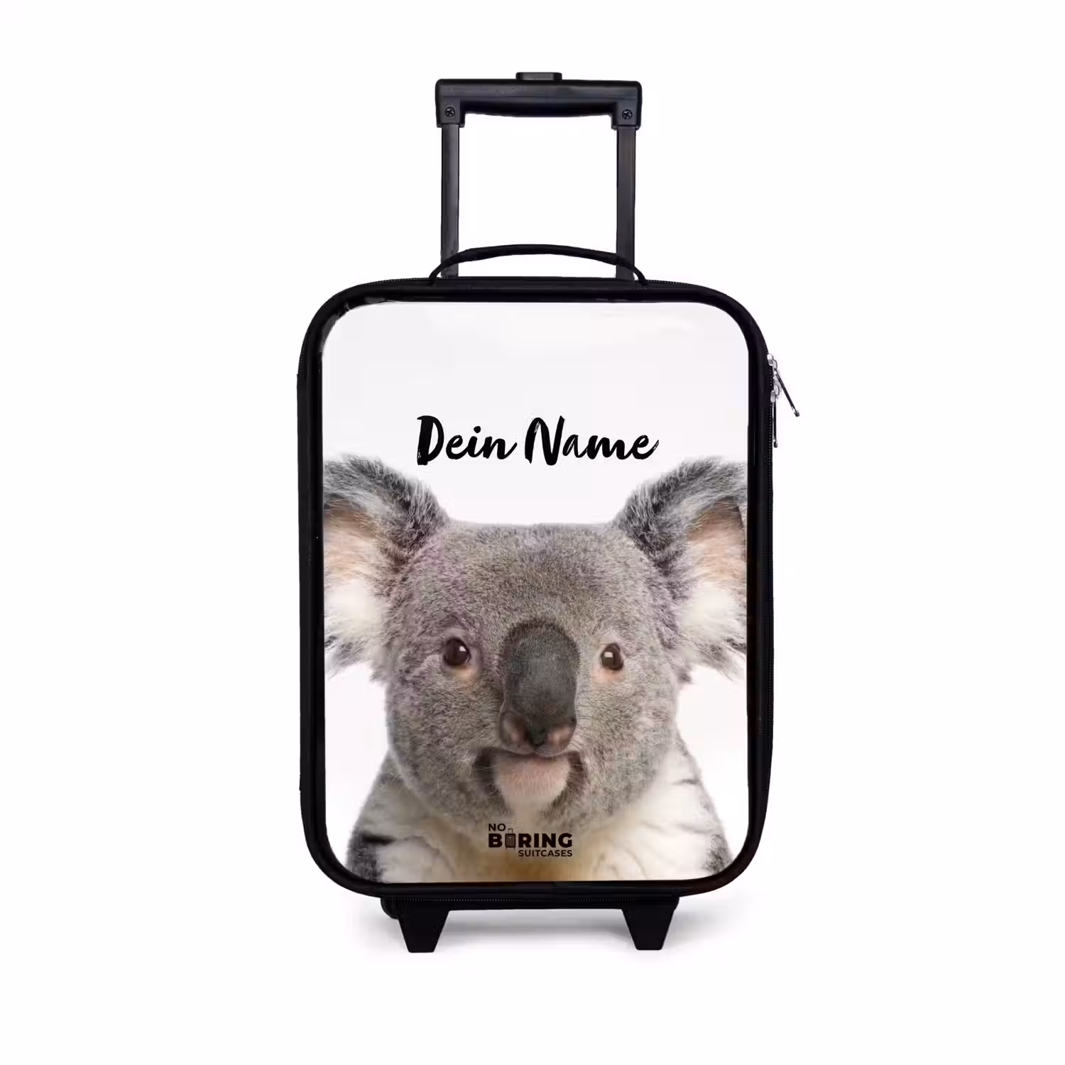 Schattige Koala Beer Kinderkoffer - Zwart klein -3d