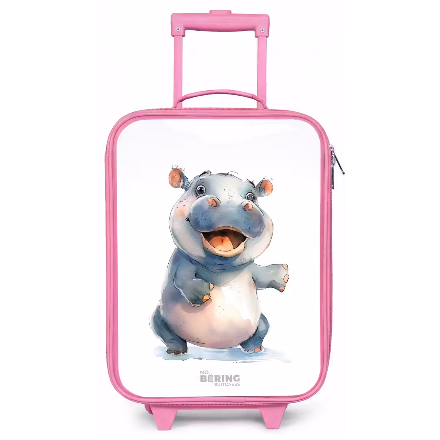 Baby nijlpaard Kinderkoffer - Roze klein -zz3dotto