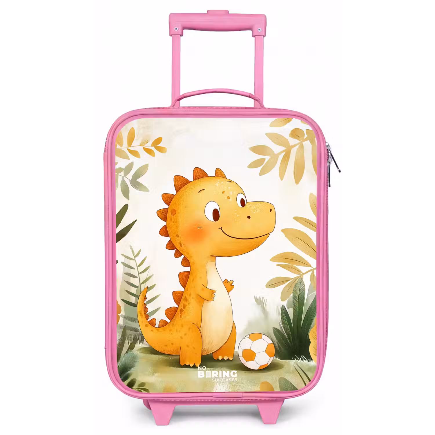 Dino - Voetbal - Oranje Kinderkoffer - Roze klein -zz3dotto