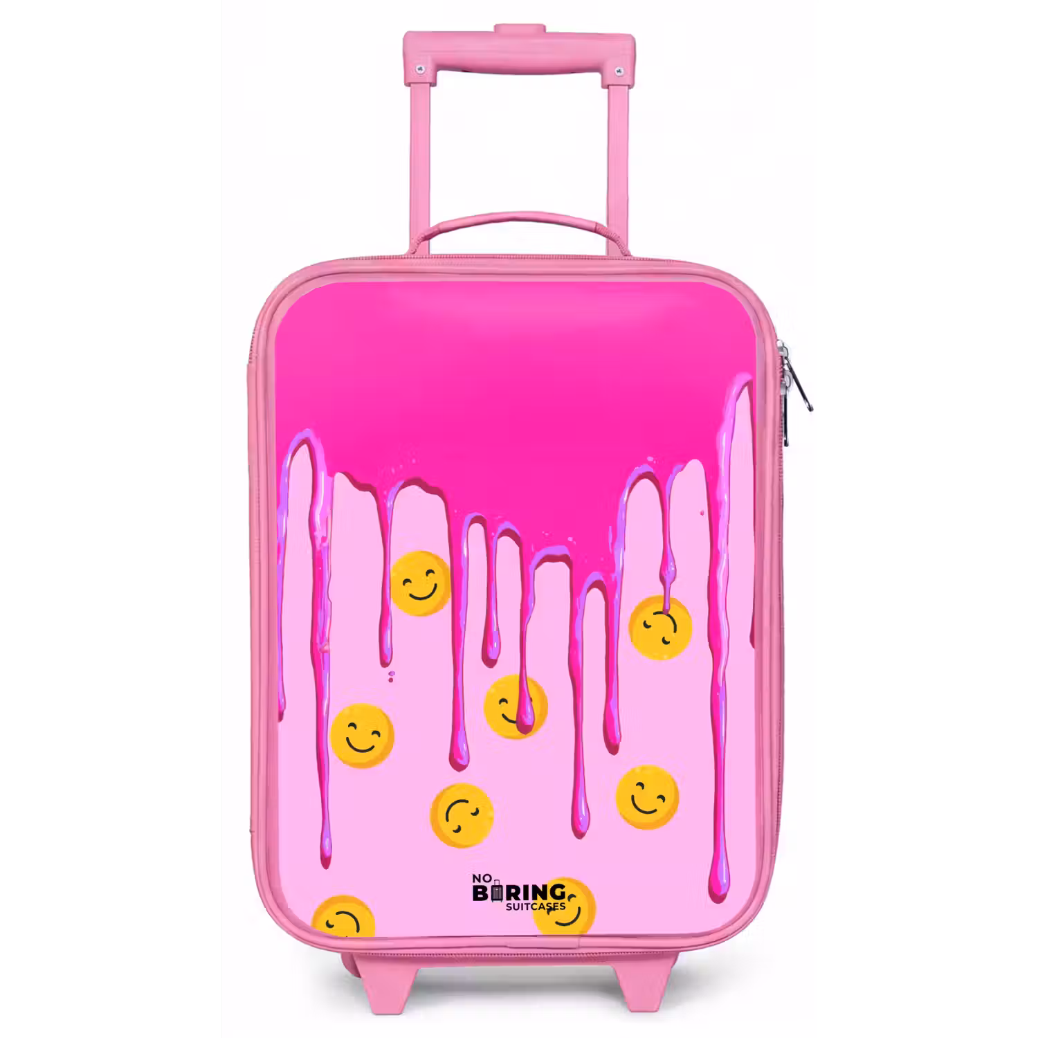 Verf - Smiley - Roze Kinderkoffer - Roze klein -zz3dotto
