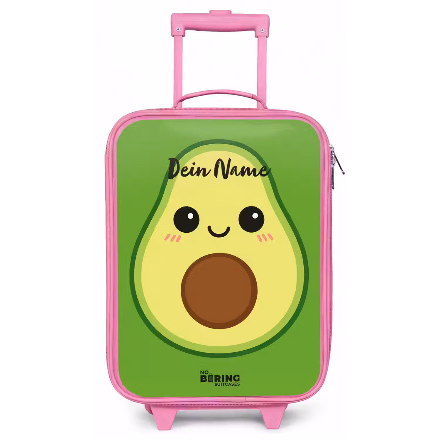 Kawai - Avocado - Groen Kinderkoffer - Roze klein -zz3dotto