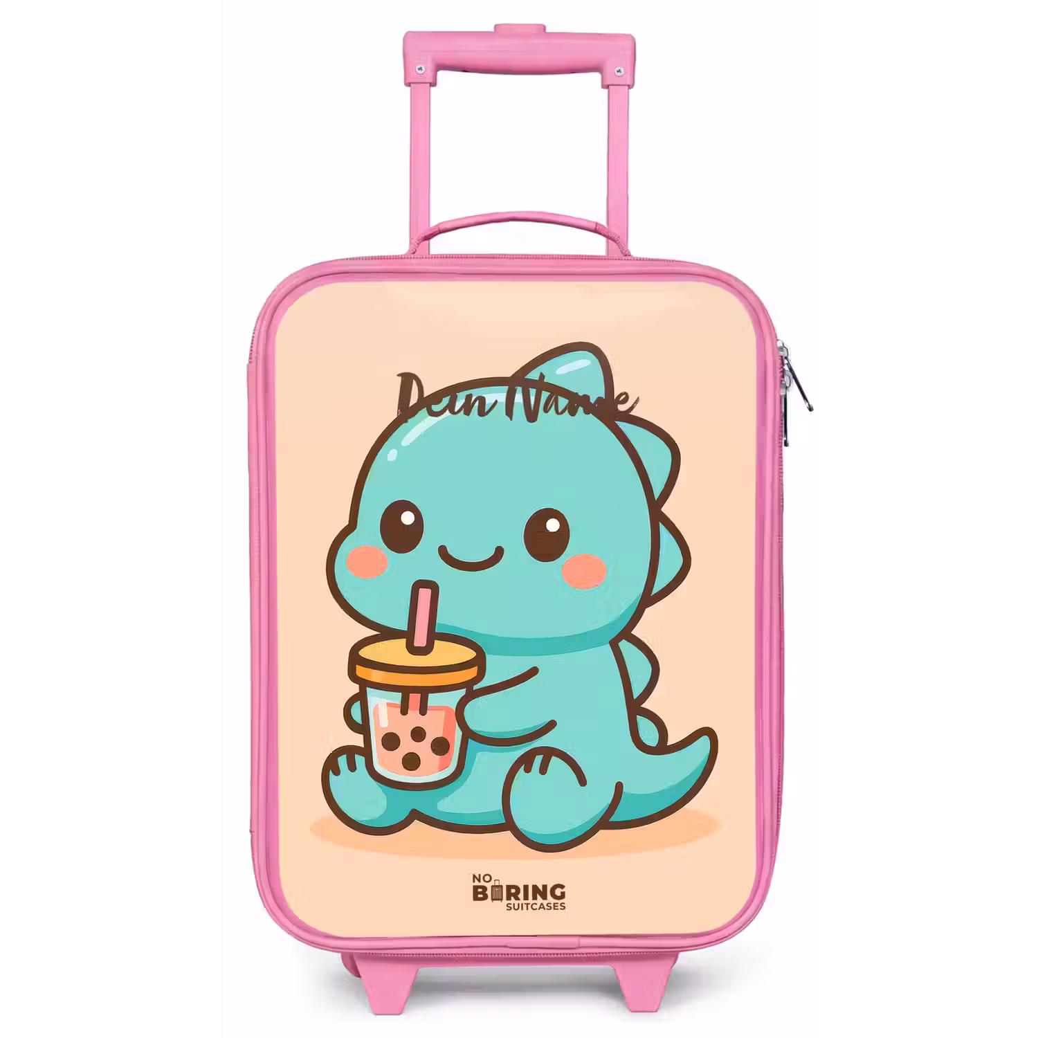 Kawai - Dino - Bubbletea Kinderkoffer - Roze klein -zz3dotto