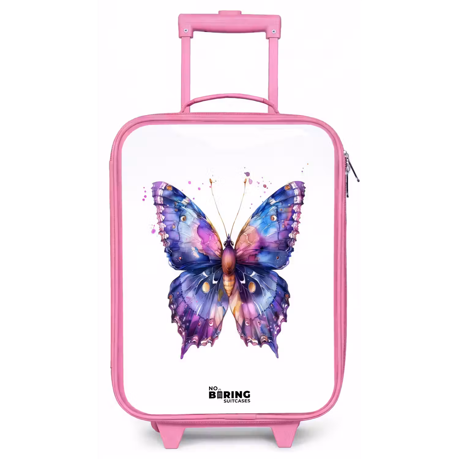 Paarse prachtvlinder Kinderkoffer - Roze klein -zz3dotto