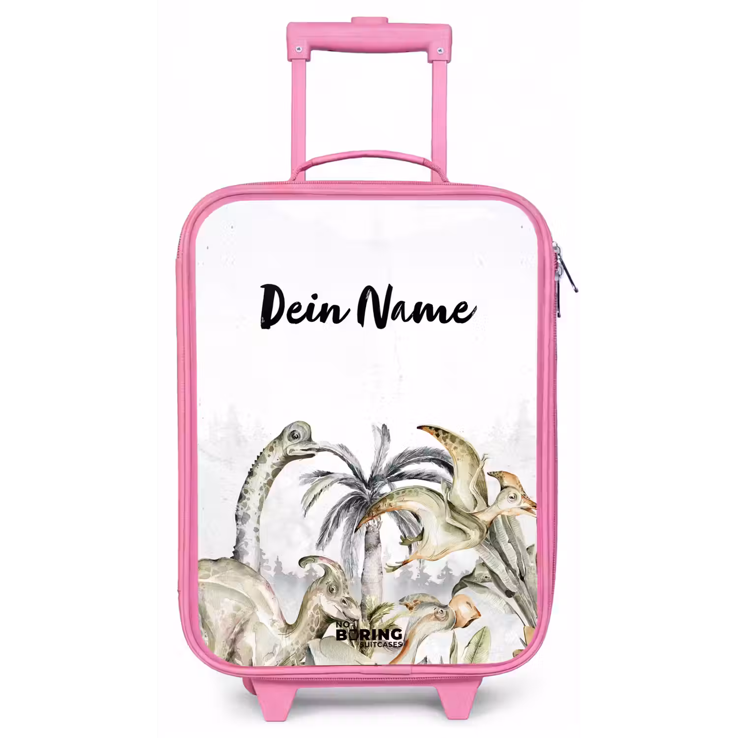 Dino Jungle Kinderkoffer - Roze klein -zz3dotto