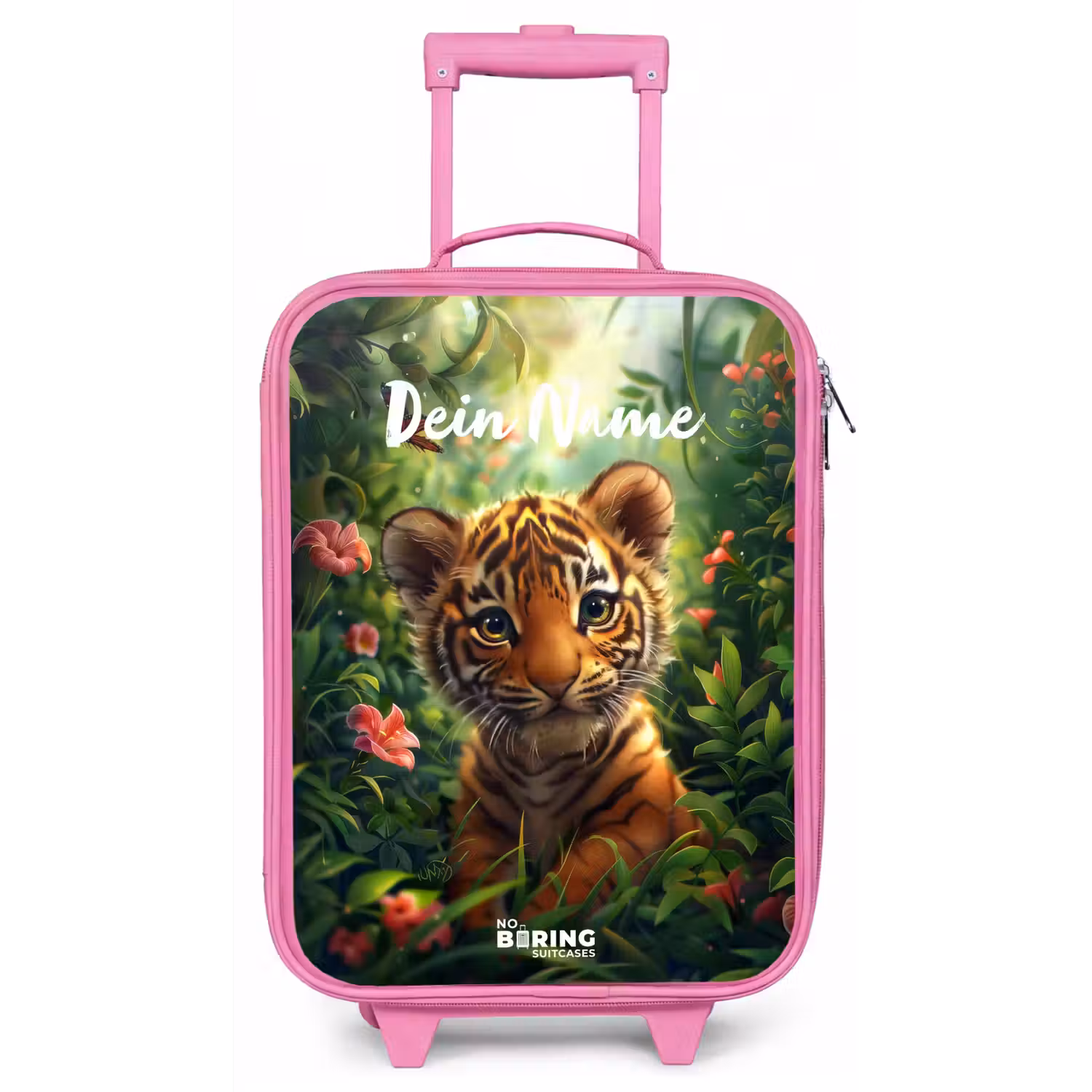 Tommy tijger Kinderkoffer - Roze klein -zz3dotto