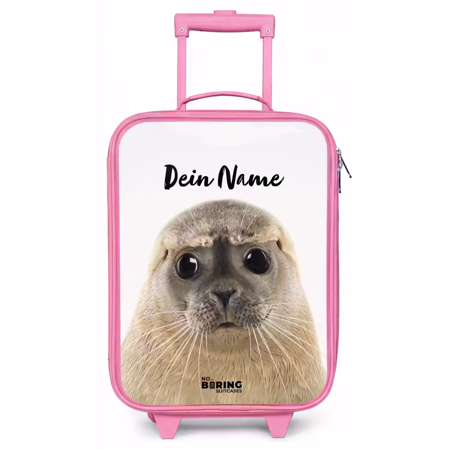 Zyon Zeehond Kinderkoffer - Roze klein -zz3dotto