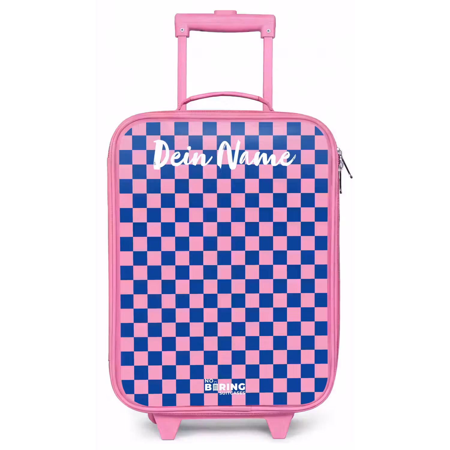 Blokjes - Blauw - Roze Kinderkoffer - Roze klein -zz3dotto