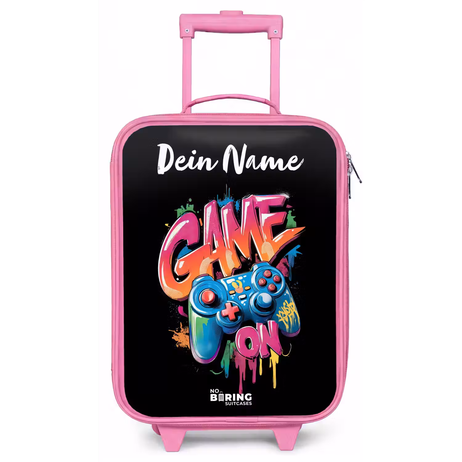 Controller - Game - Graffiti - Tekst Kinderkoffer - Roze klein -zz3dotto