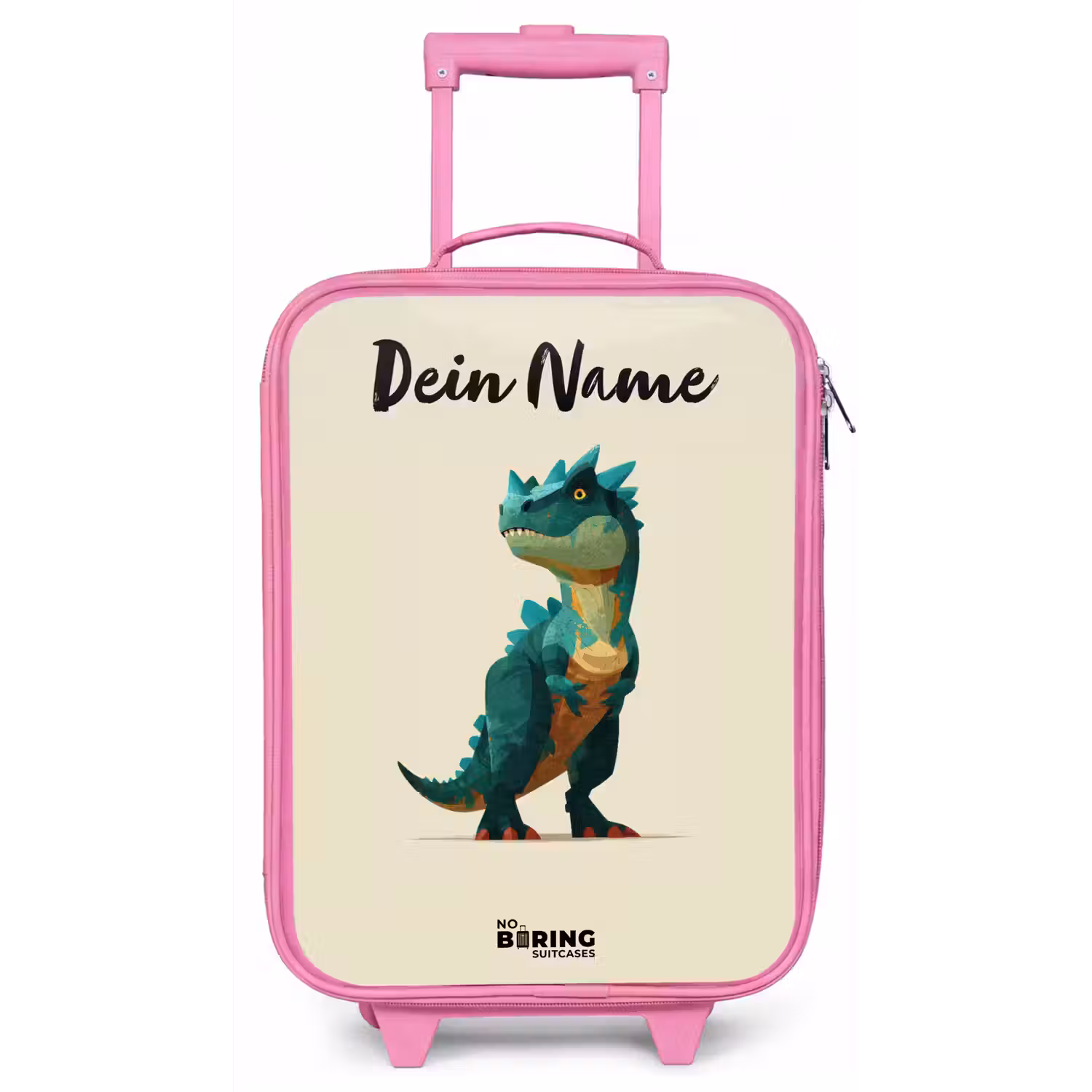 Dino - Dier - Groen Kinderkoffer - Roze klein -zz3dotto