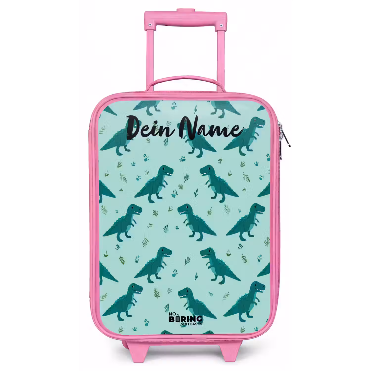 Dinos - Patroon - Groen Kinderkoffer - Roze klein -zz3dotto