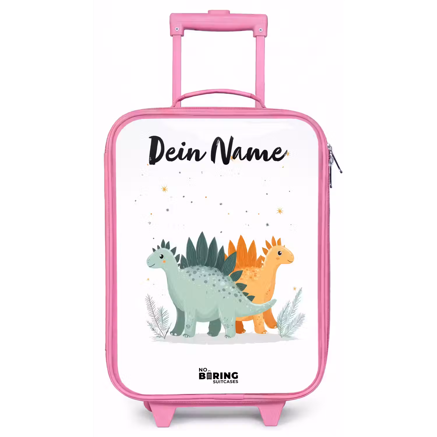 Dinos - Dieren - Sterren Kinderkoffer - Roze klein -zz3dotto