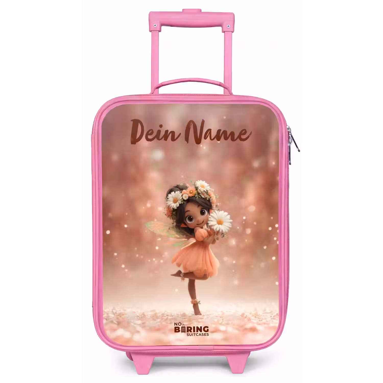 Fee met madeliefjes Kinderkoffer - Roze klein -zz3dotto
