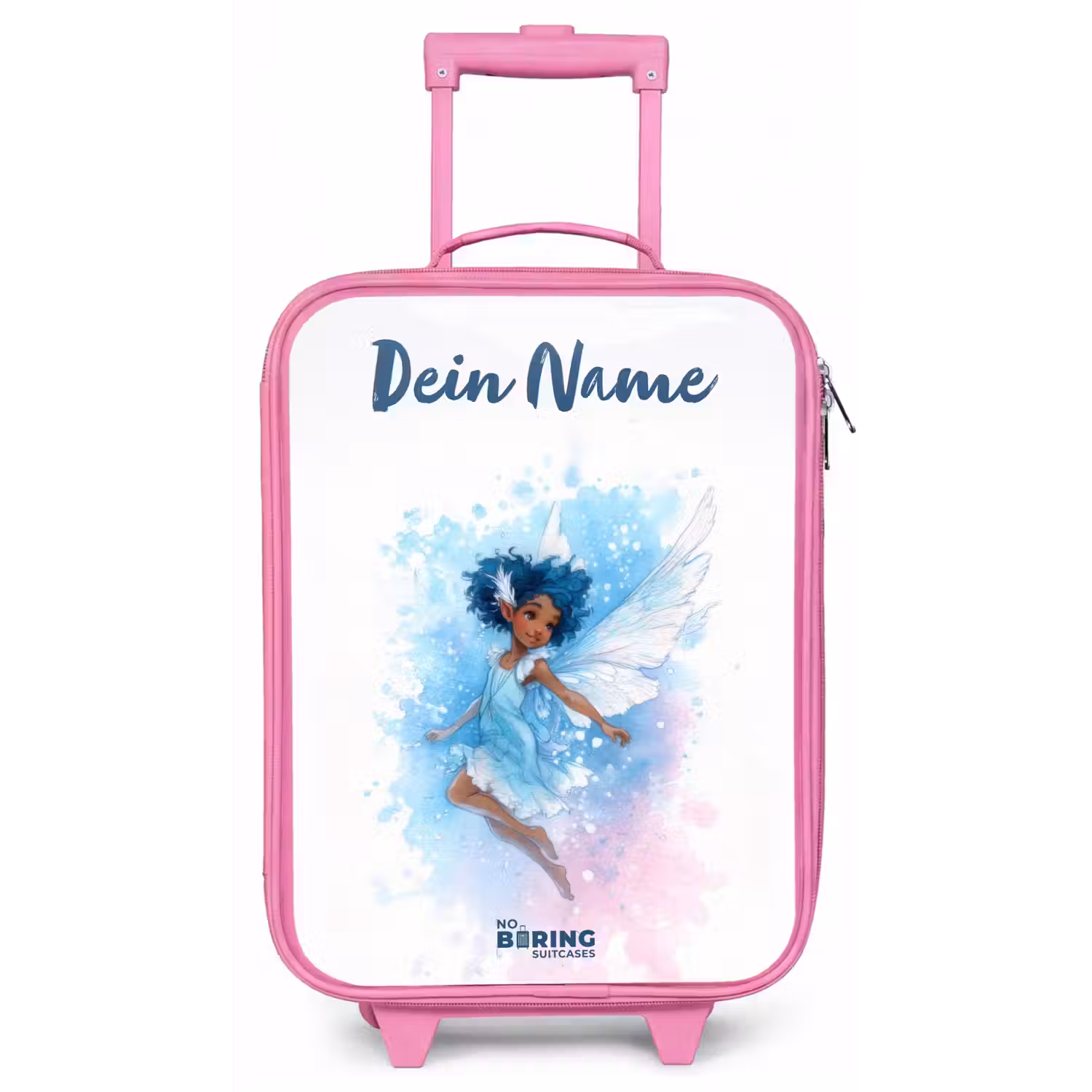 Vliegende fee in blauwe tinten Kinderkoffer - Roze klein -zz3dotto