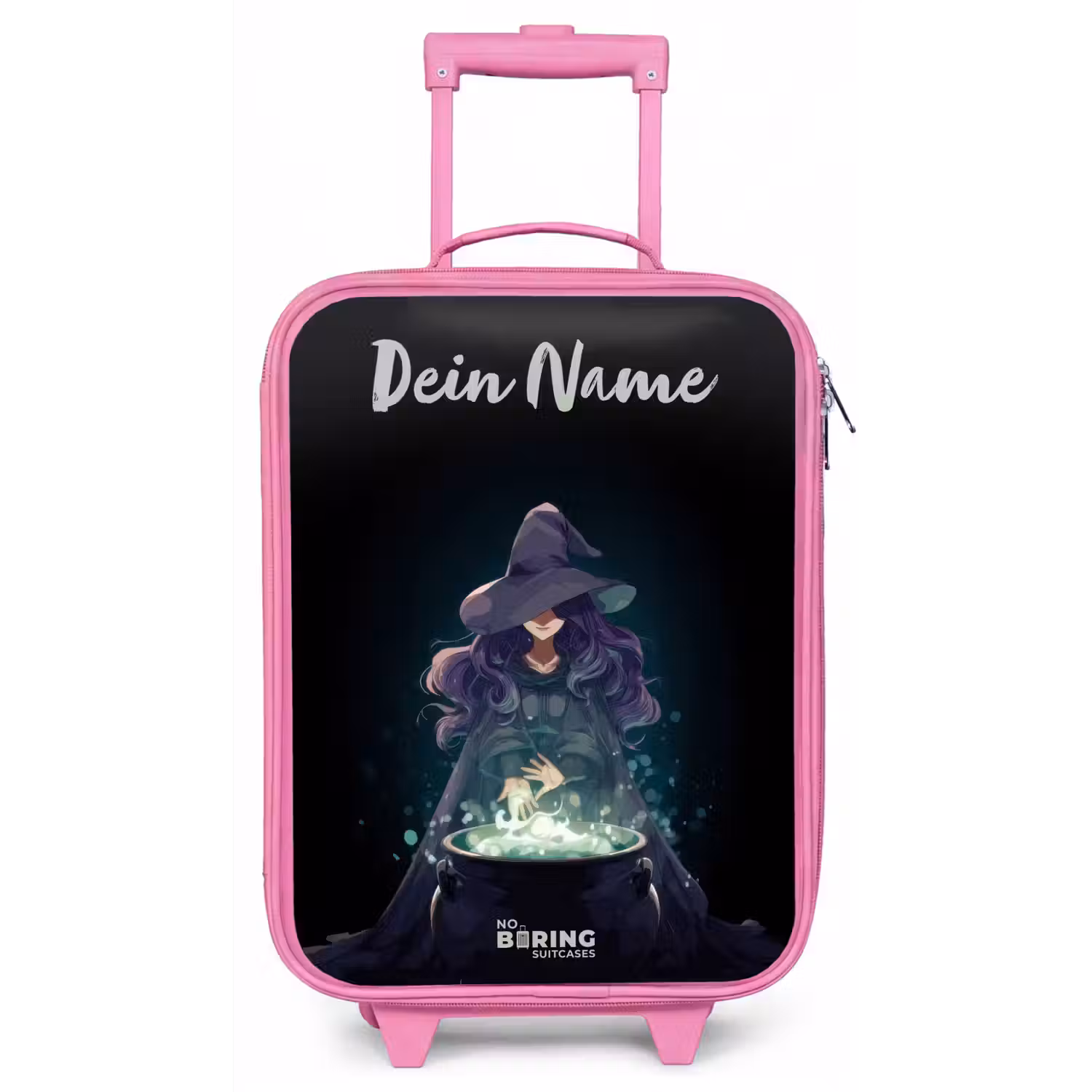 Heks - Ketel - Tover Kinderkoffer - Roze klein -zz3dotto