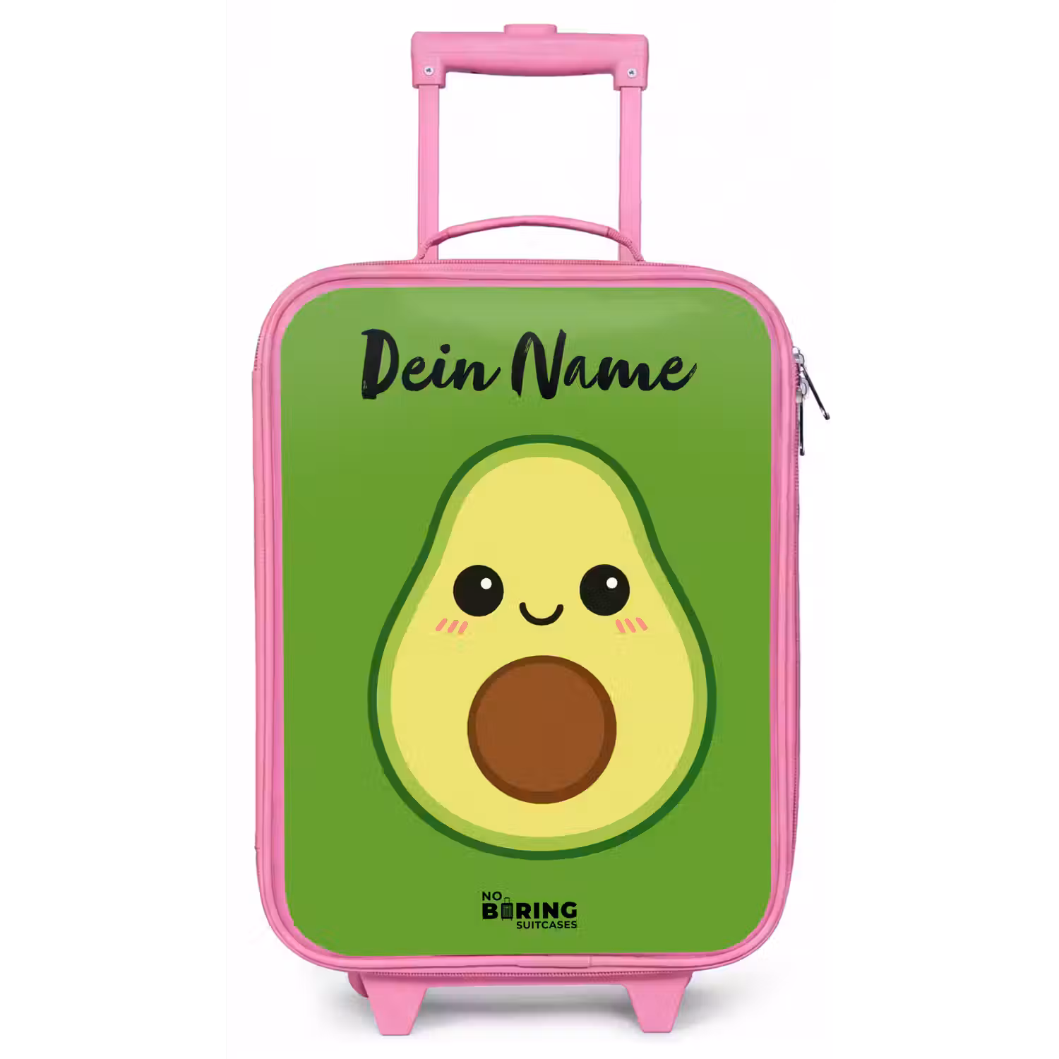 Kawai - Avocado - Groen Kinderkoffer - Roze klein -zz3dotto
