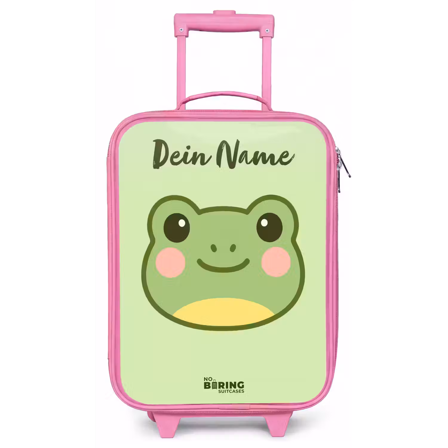 Kawai - Kikker - Groen Kinderkoffer - Roze klein -zz3dotto