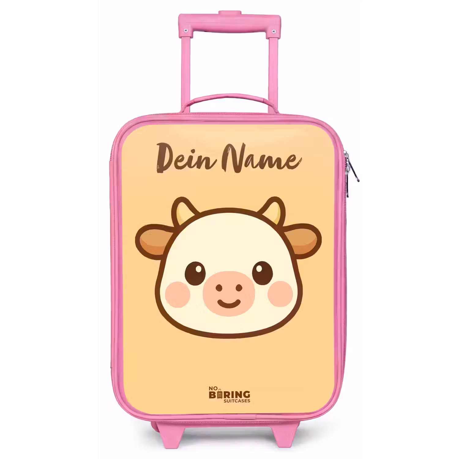 Kawai - Koe - Bruin Kinderkoffer - Roze klein -zz3dotto