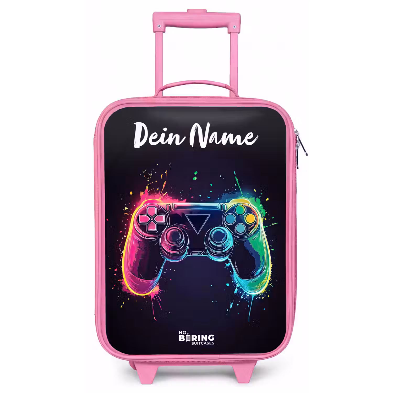Neon - Controller - Verfspatten - Game Kinderkoffer - Roze klein -zz3dotto
