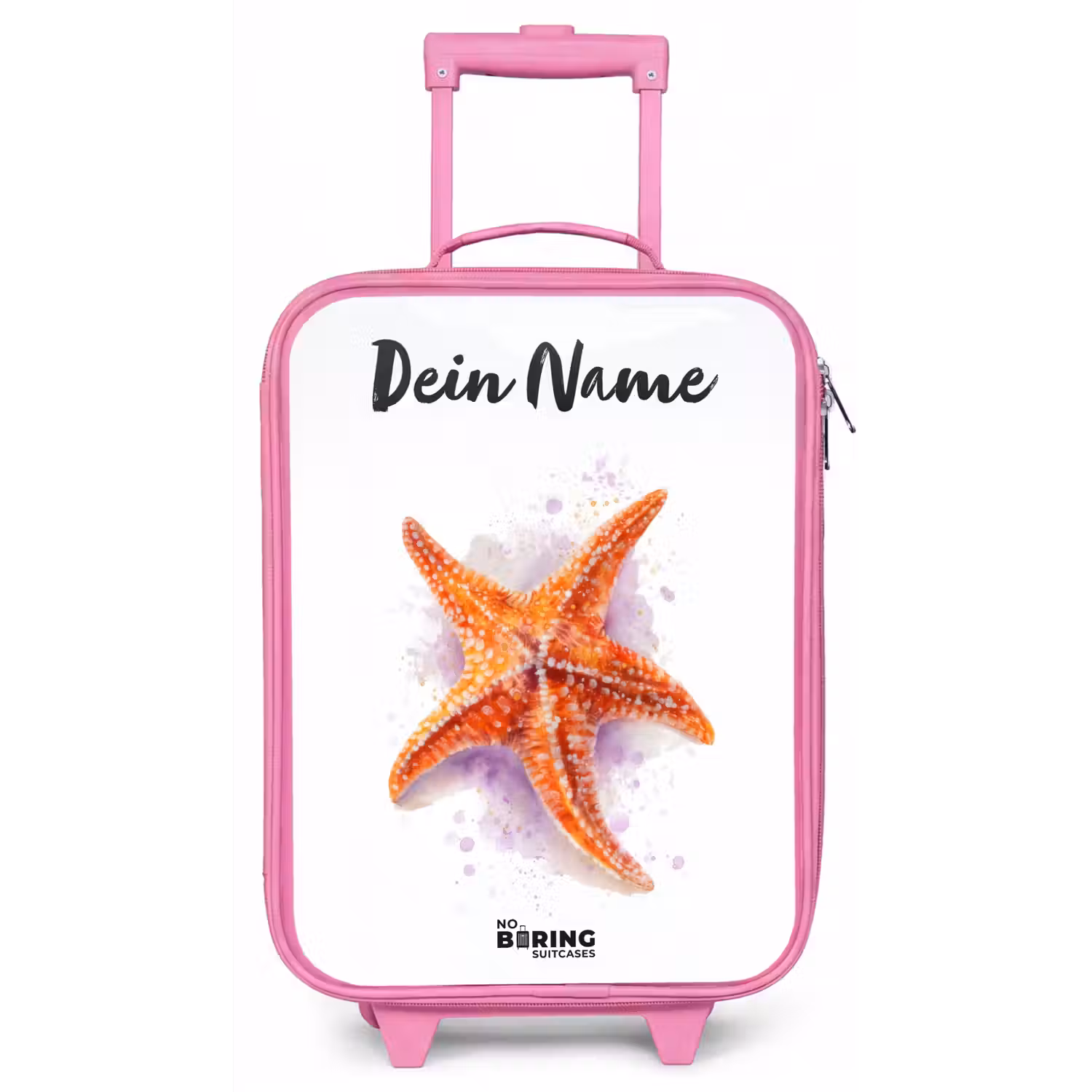 Oranje Zeester Illustratie Kinderkoffer - Roze klein -zz3dotto
