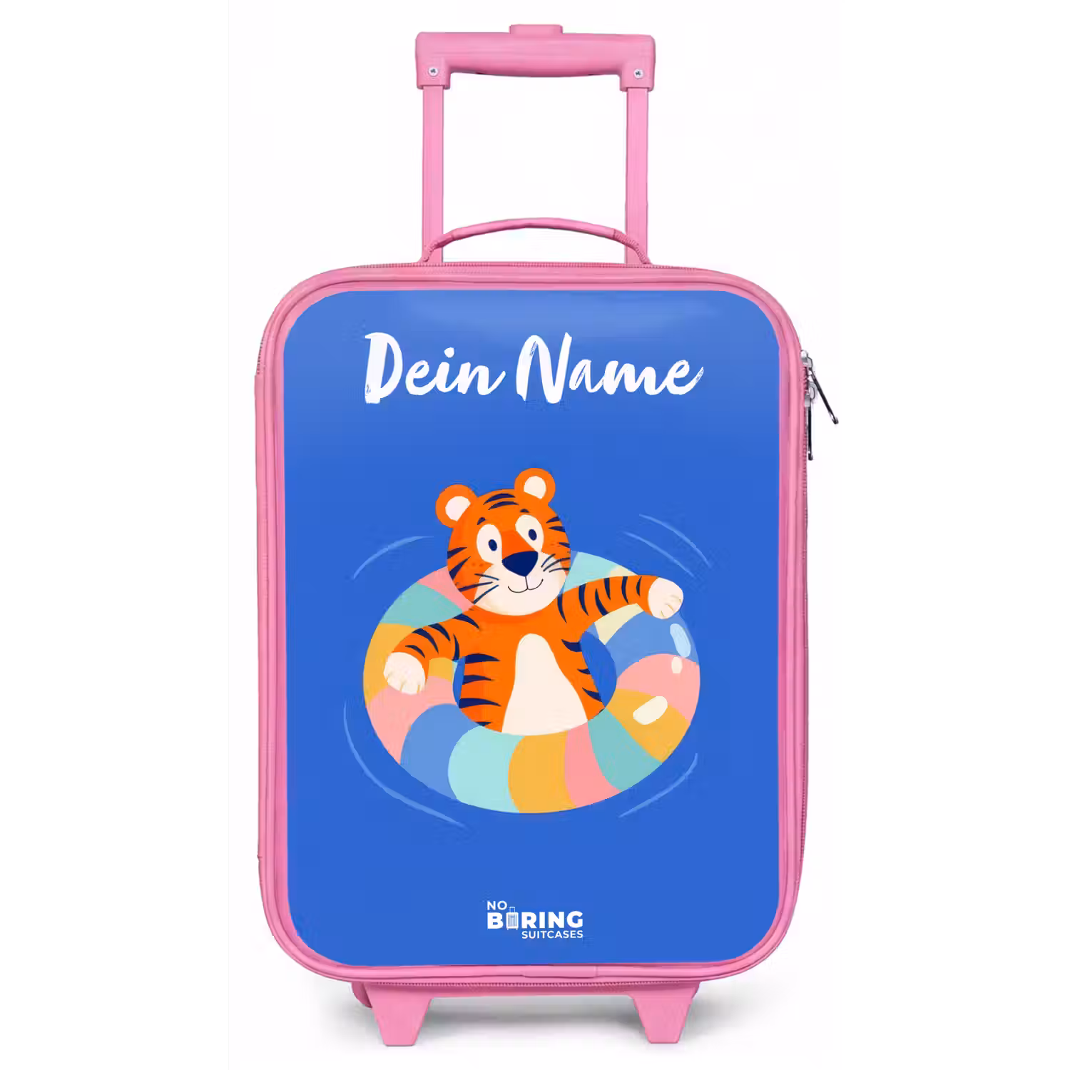Tijger - Zwemband - Water Kinderkoffer - Roze klein -zz3dotto