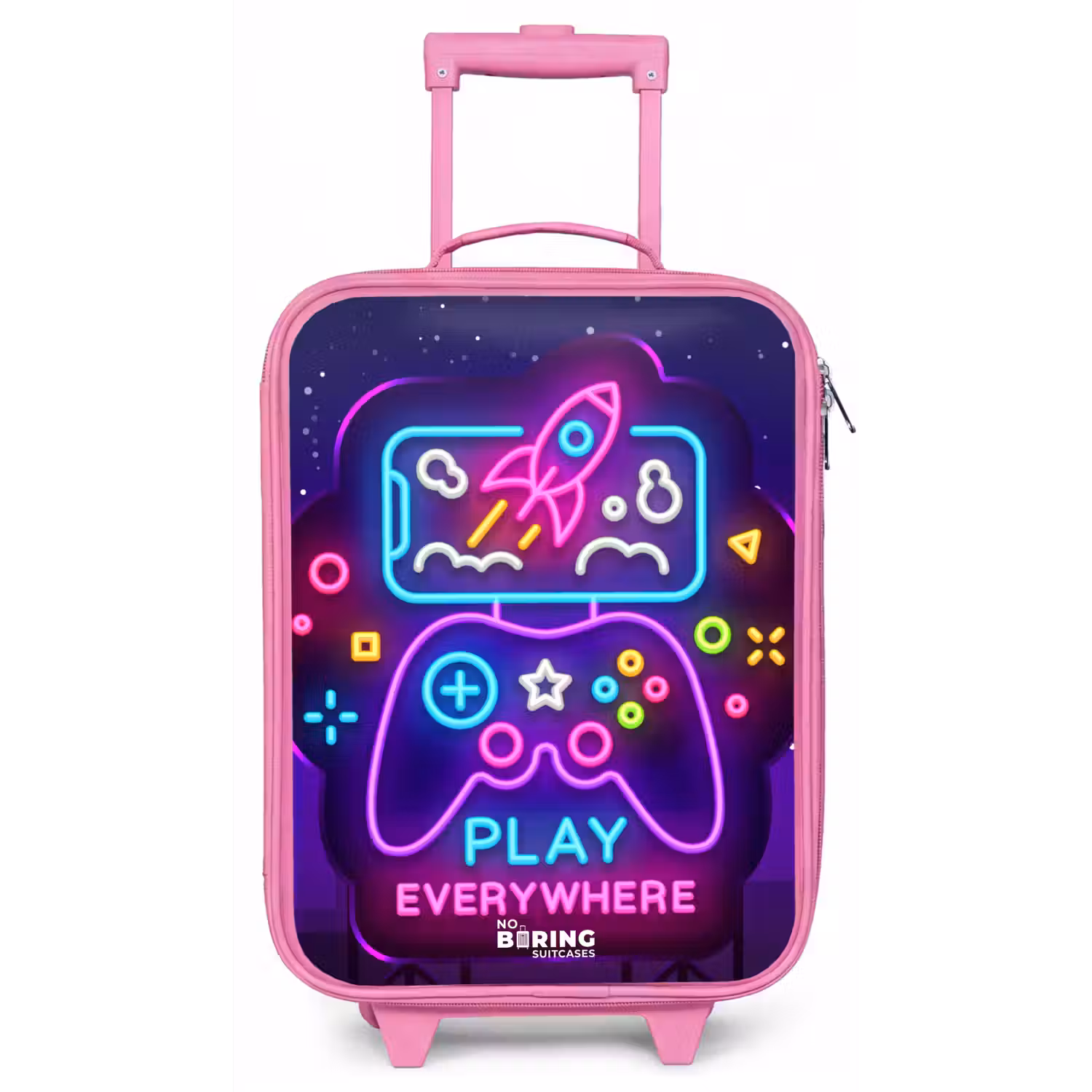 Neonillustratie met een controller Kinderkoffer - Roze klein -zz3dotto