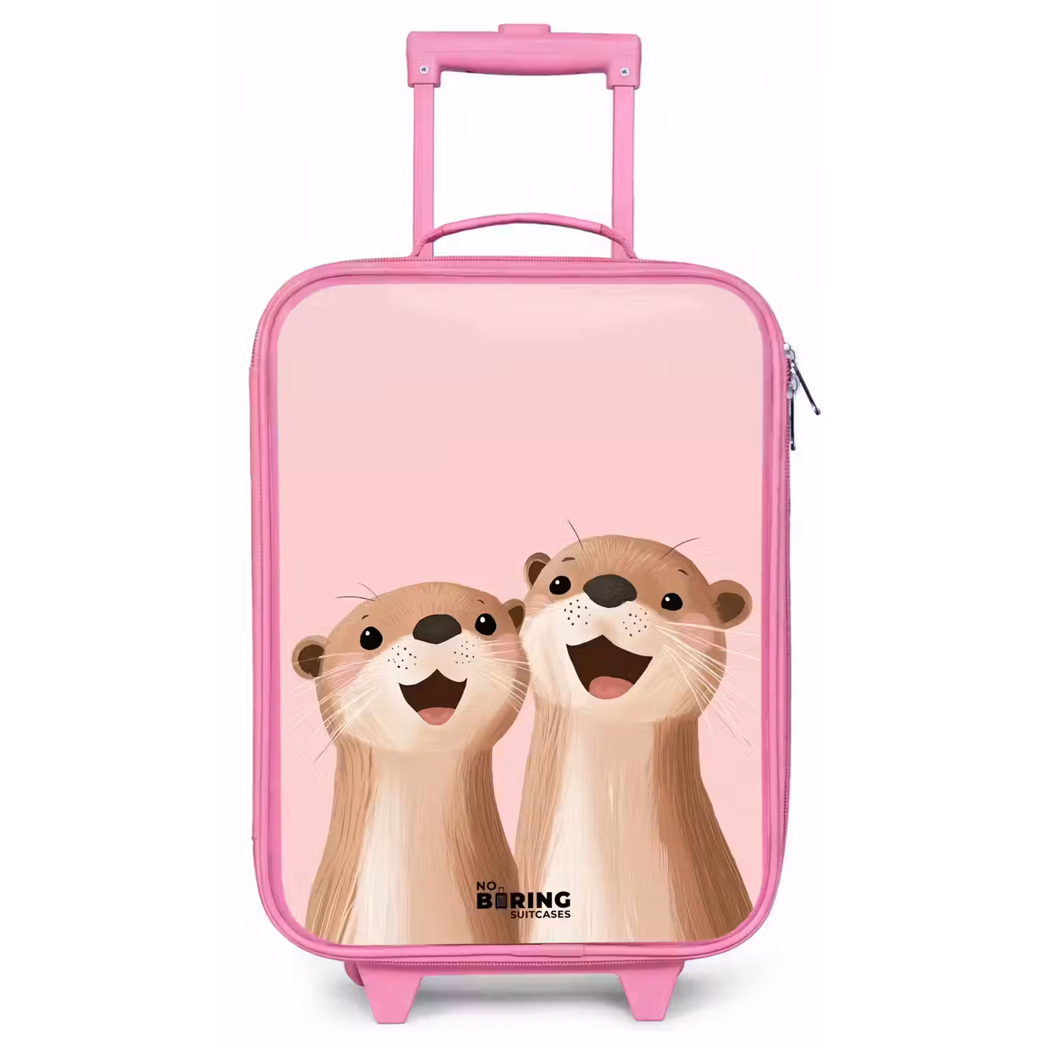 Otters - Lachen - Roze - Illustratie Kinderkoffer - Roze klein -zz3dotto