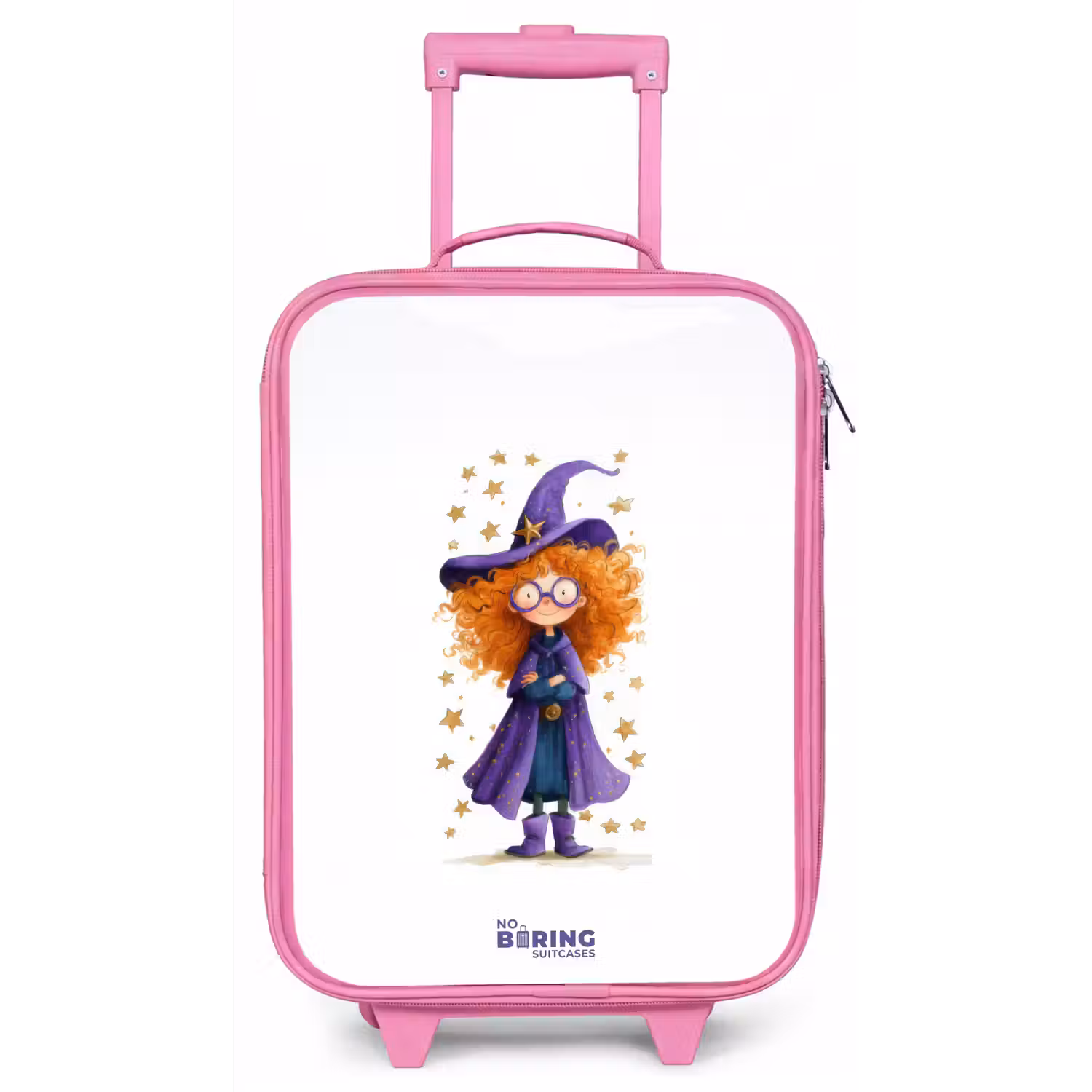 Sterrenmagie met krullen Kinderkoffer - Roze klein -zz3dotto