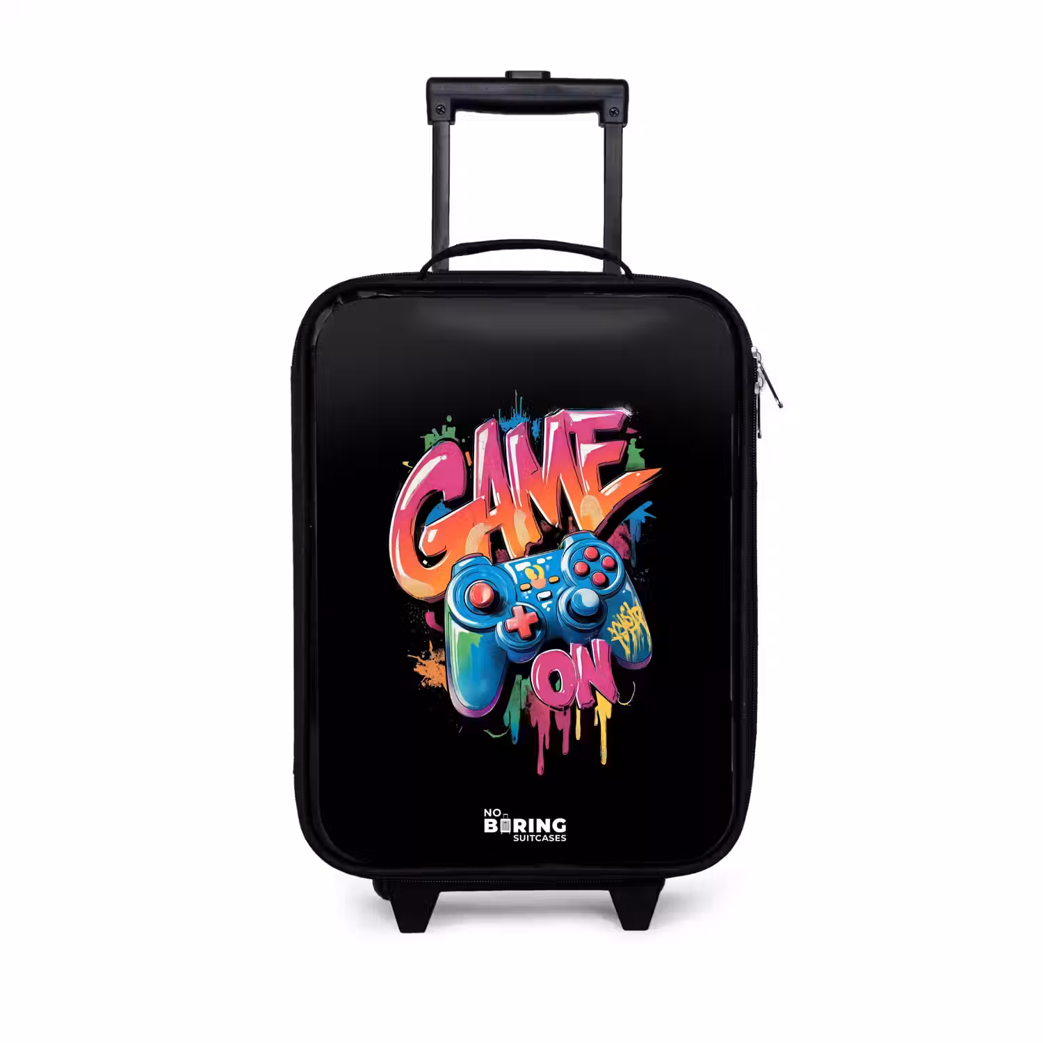 Game - Controller - Graffiti - Neon Kinderkoffer - Zwart klein -3d