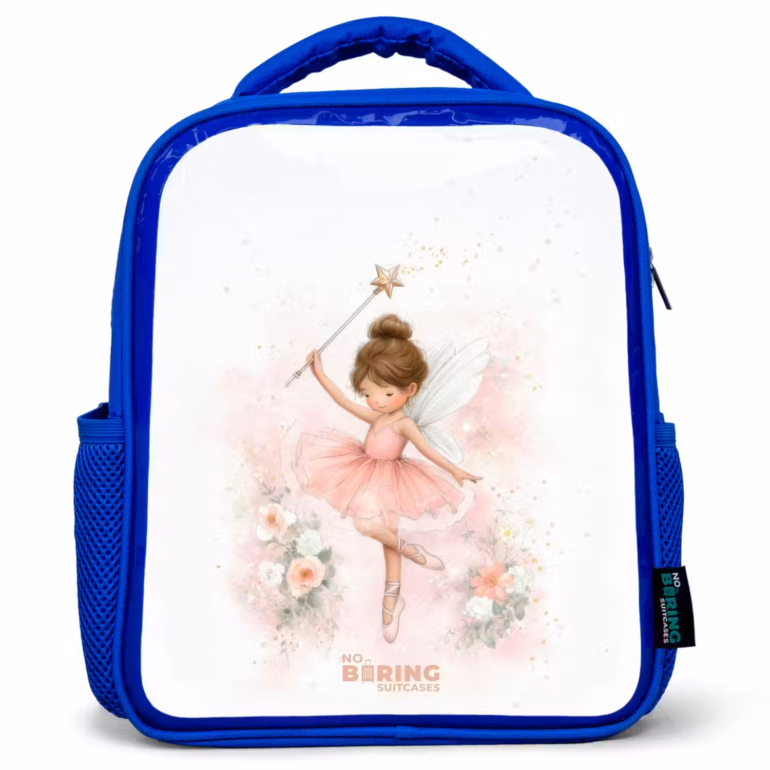 Ballerina fee in roze Kinderrugzak - Blauw middel -3d