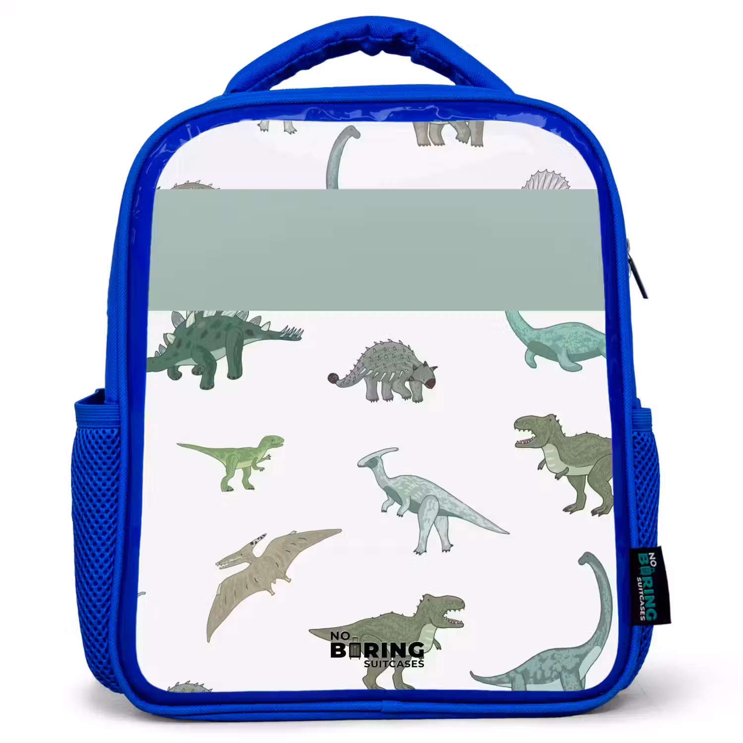 Dino Dynastie Kinderrugzak - Blauw middel -3d