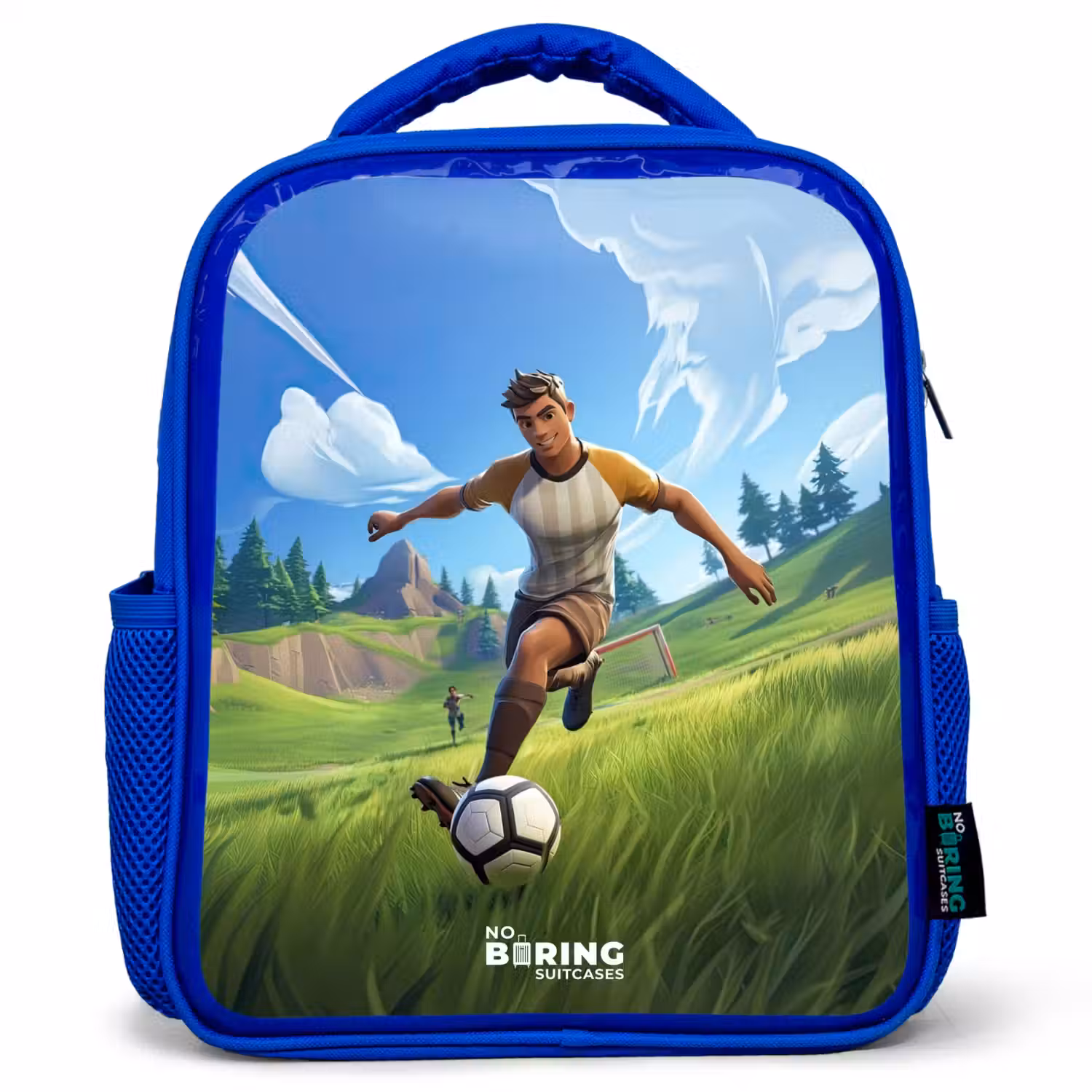 Voetbal - Jongen - Goal - Voetbaltenue Kinderrugzak - Blauw middel -3d