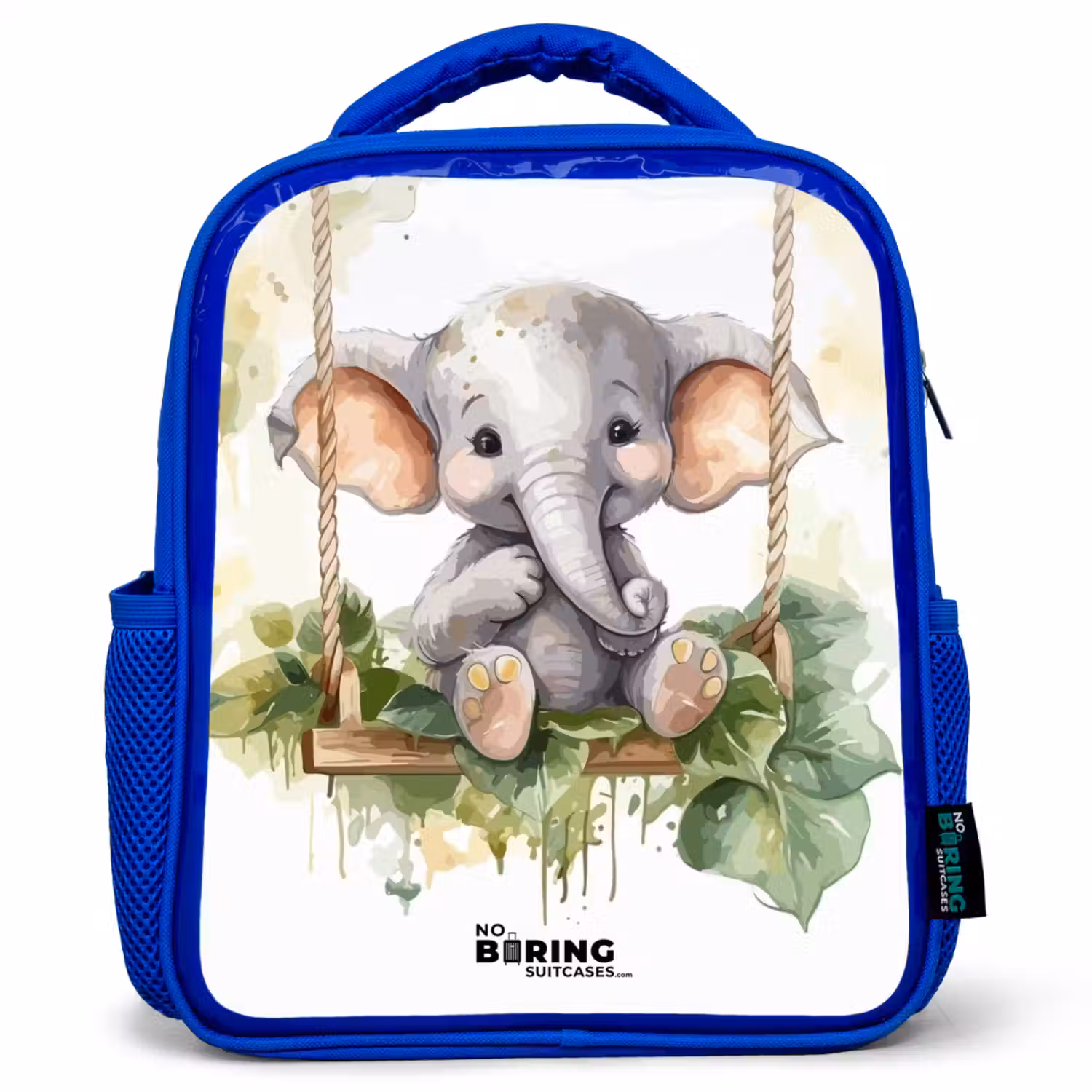 Onno olifant Kinderrugzak - Blauw middel -3d