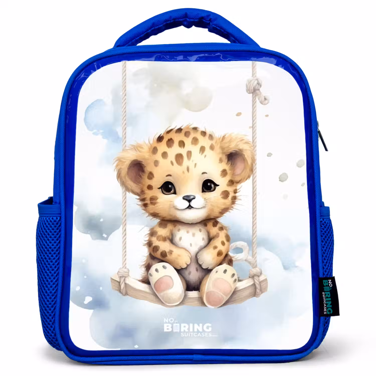 Perry panter Kinderrugzak - Blauw middel -3d