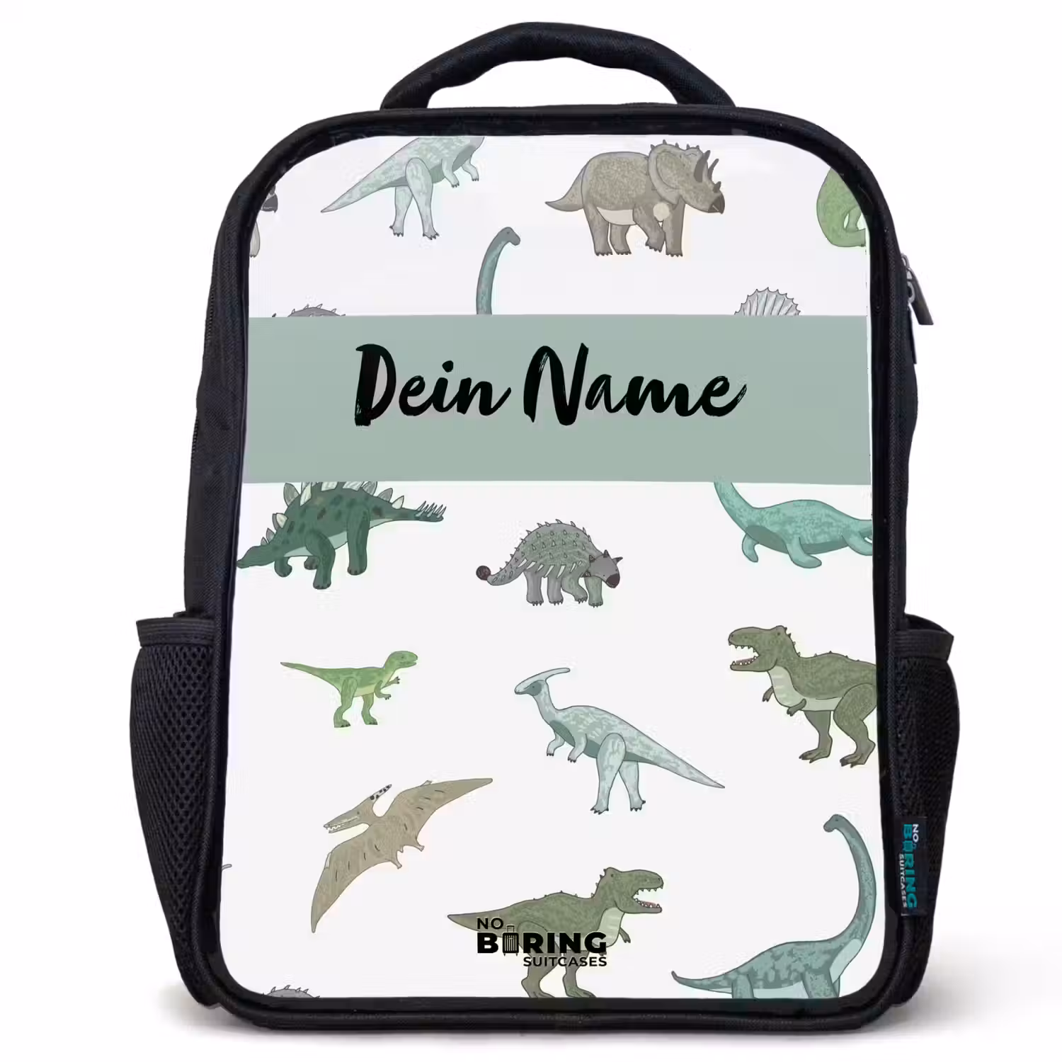 Dino Dynastie Rugzak - Zwart middel -3d
