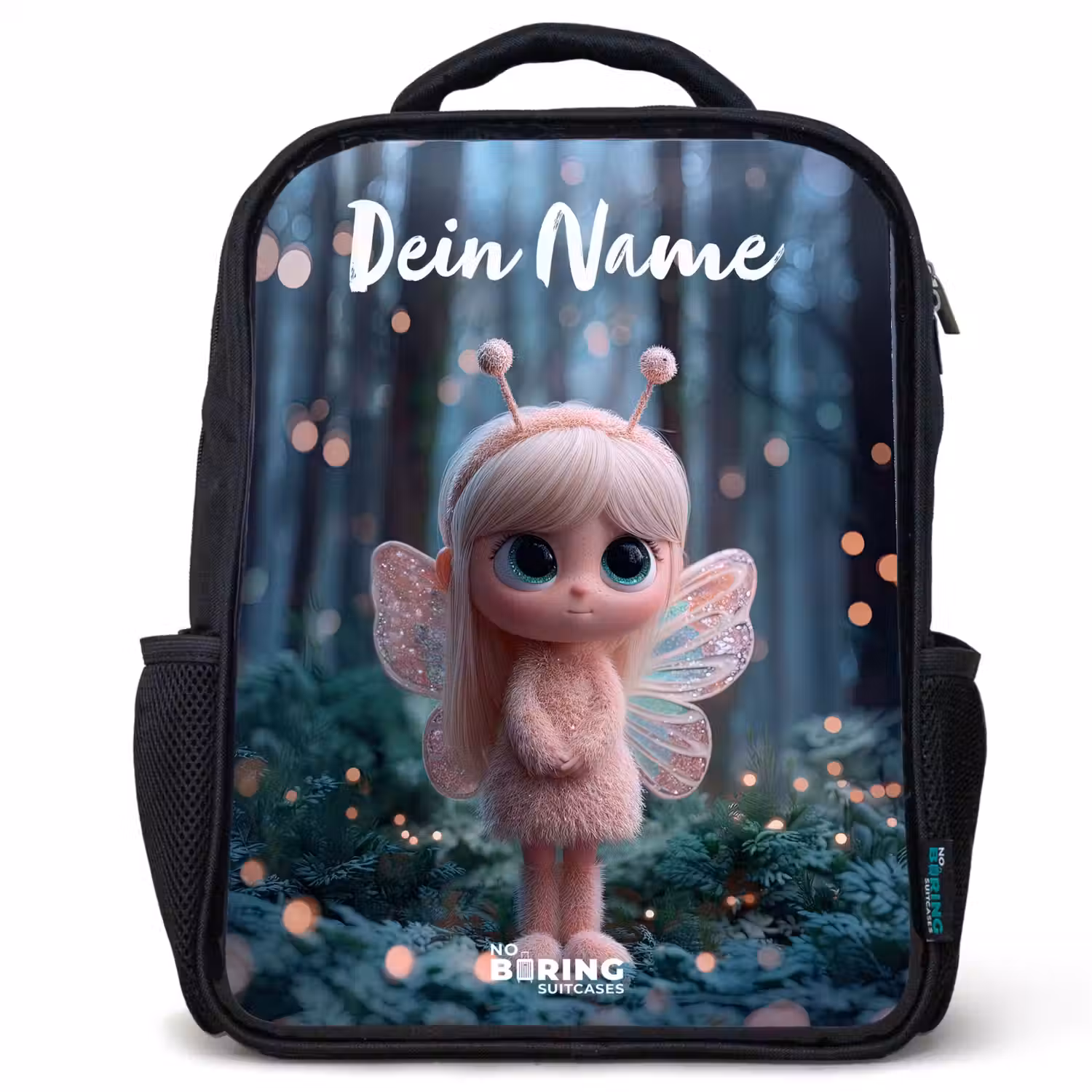 Fairy - Bos - Glitters Rugzak - Zwart middel -3d