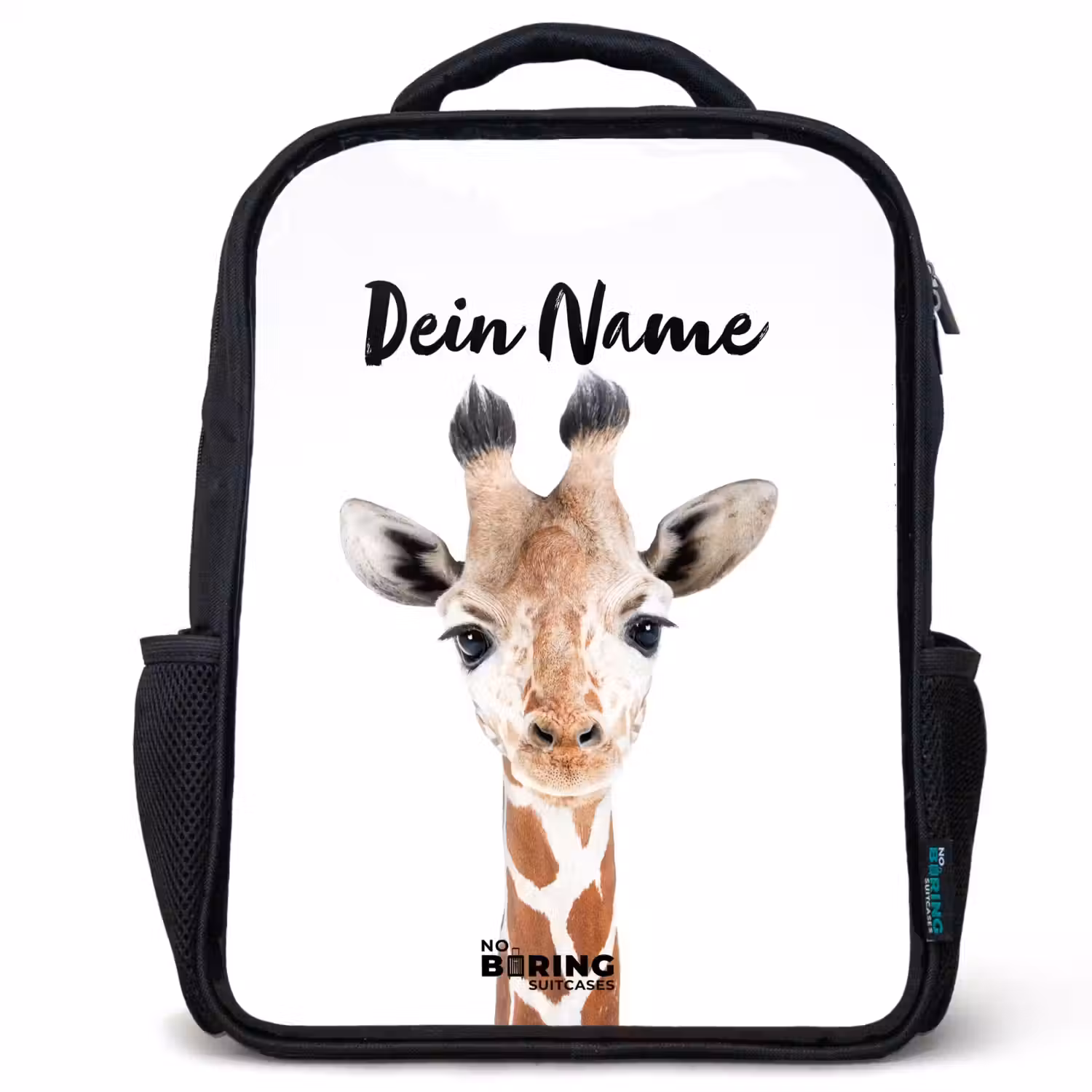 Gerrie Giraffe Rugzak - Zwart middel -3d