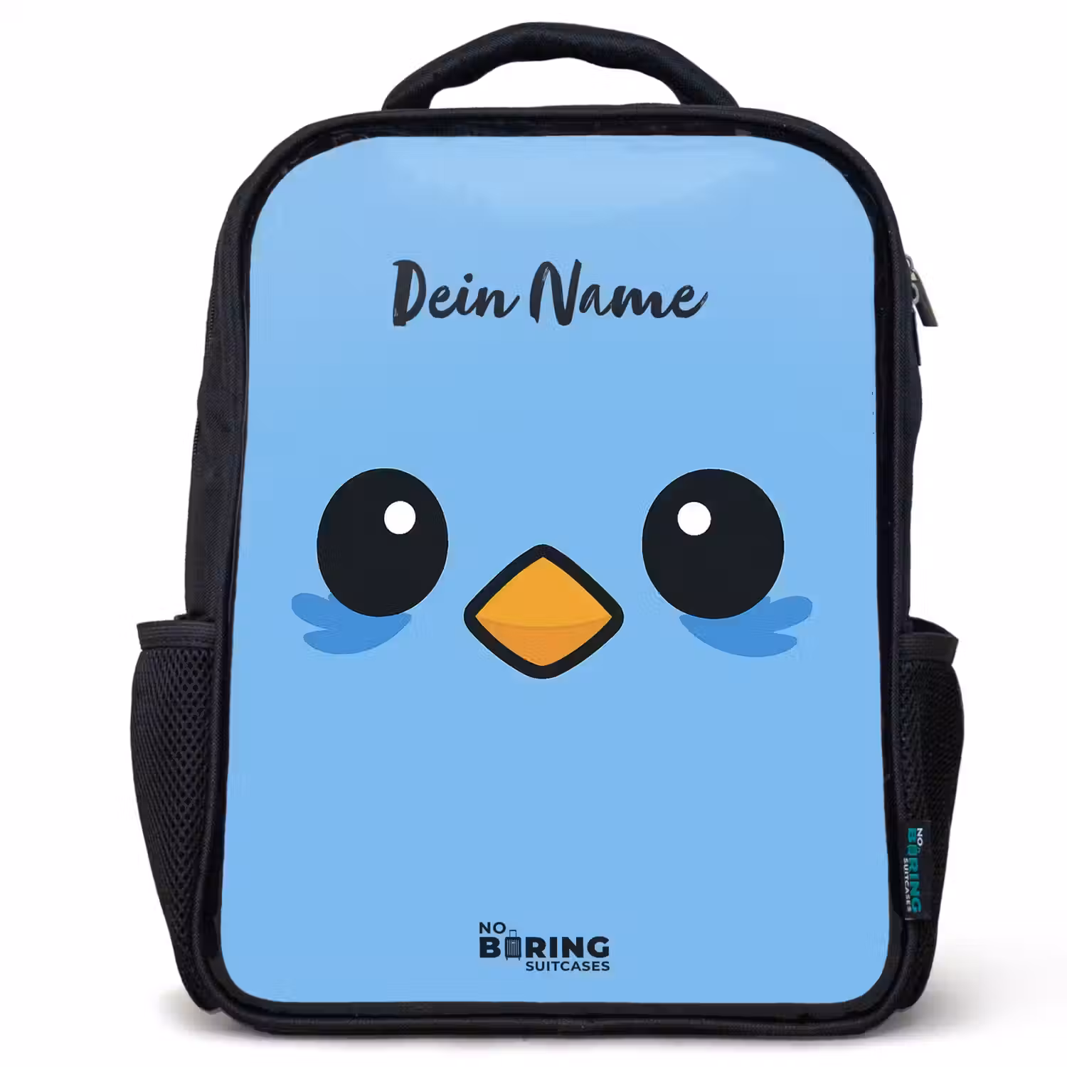 Kawai - Vogel - Blauw Rugzak - Zwart middel -3d