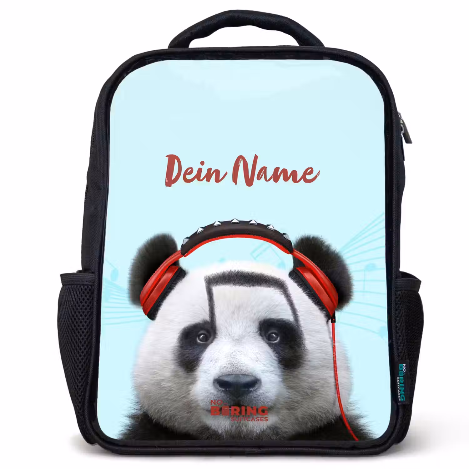 Kees de Panda Rugzak - Zwart middel -3d