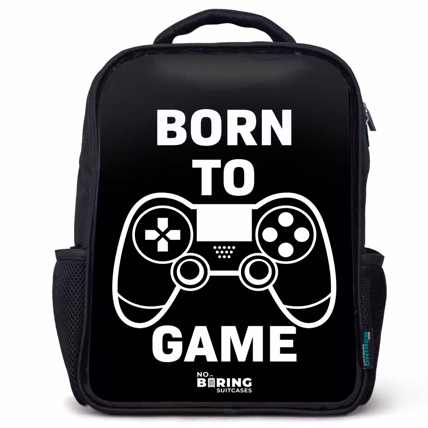 Born to game met controller Rugzak - Zwart middel -3d