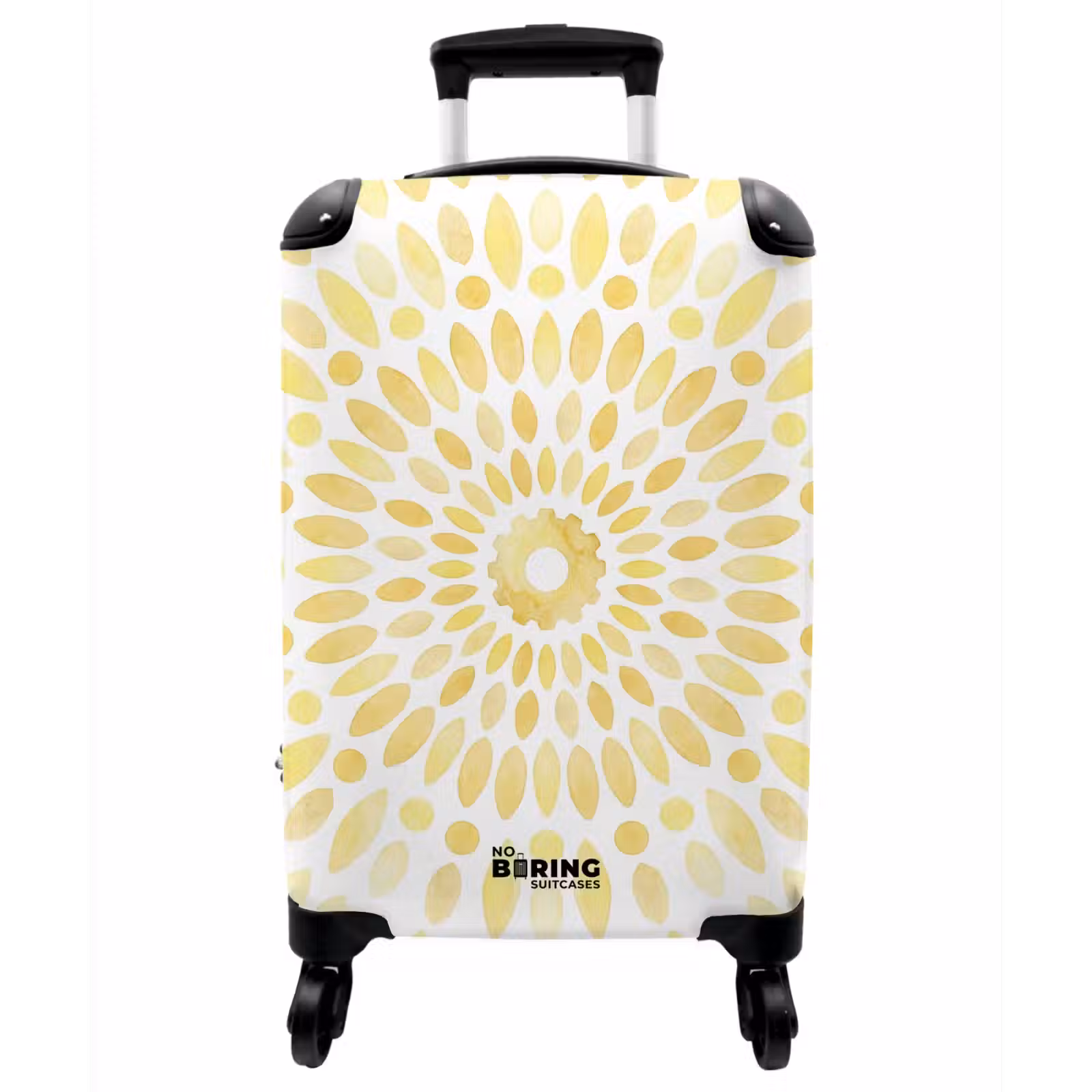 Koffer - Abstrakt – Geometrisch – Strahlend – Gelb - Abstract - Geometrisch - Stralend - Geel NBS - Handbagage koffer - Vrouwen middel