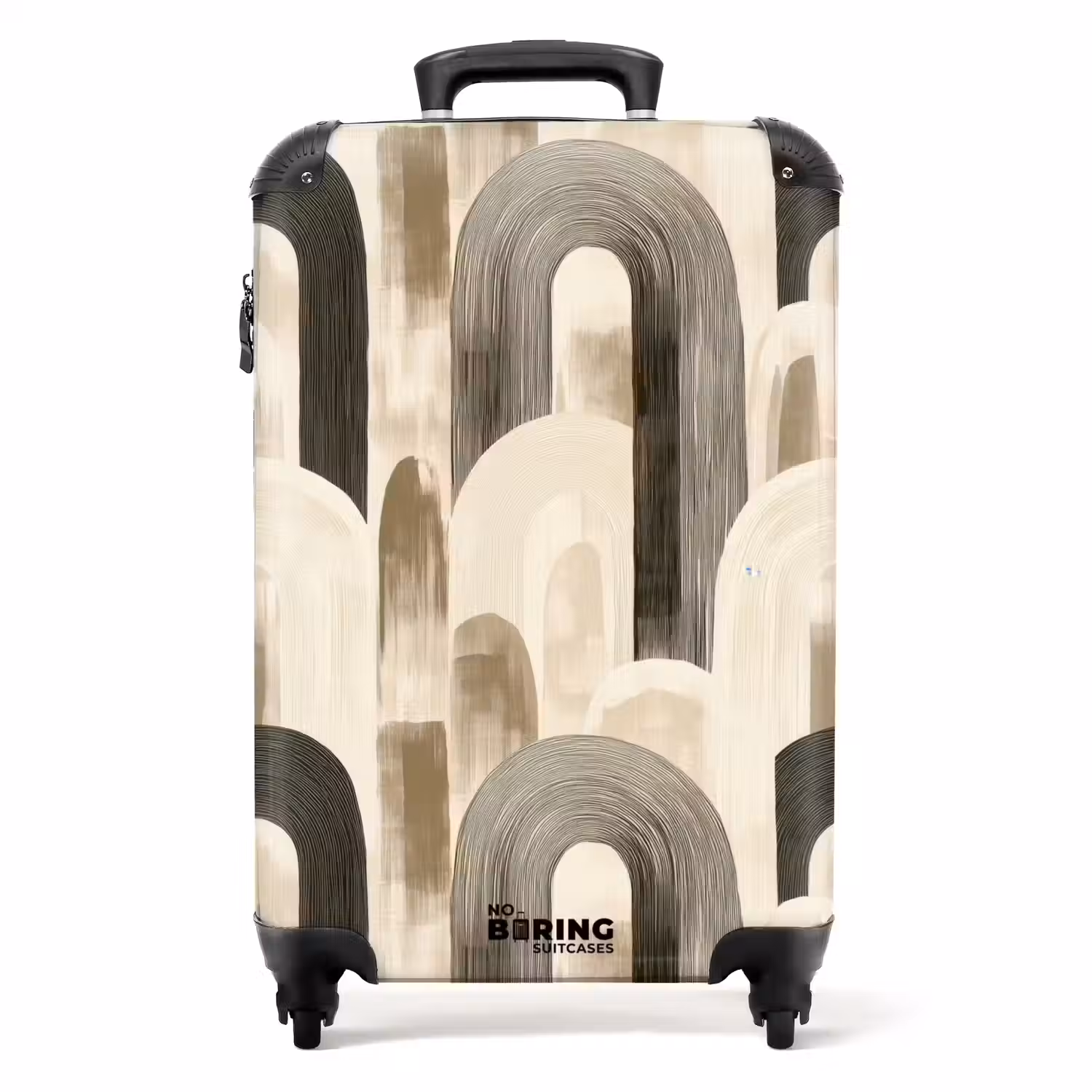 Abstract - Patroon - Bogen NBS - Handbagage koffer - Volwassenen Unisex middel -productfoto_recht