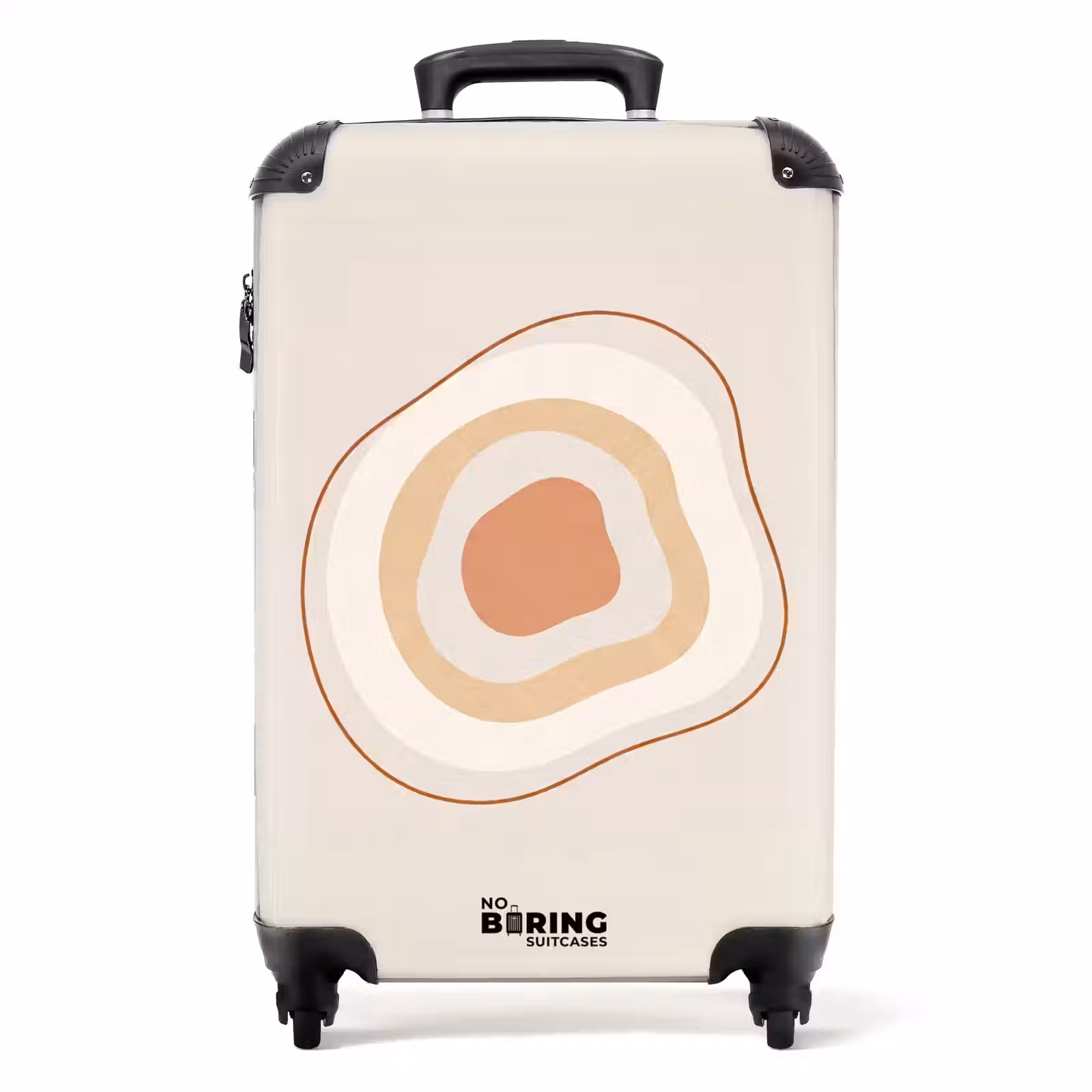Koffer - Abstrakt – Organisch – Modern – Beige – Kunst - Abstract - Organisch - Modern - Beige - Kunst NBS - Handbagage koffer - Volwassenen Unisex middel