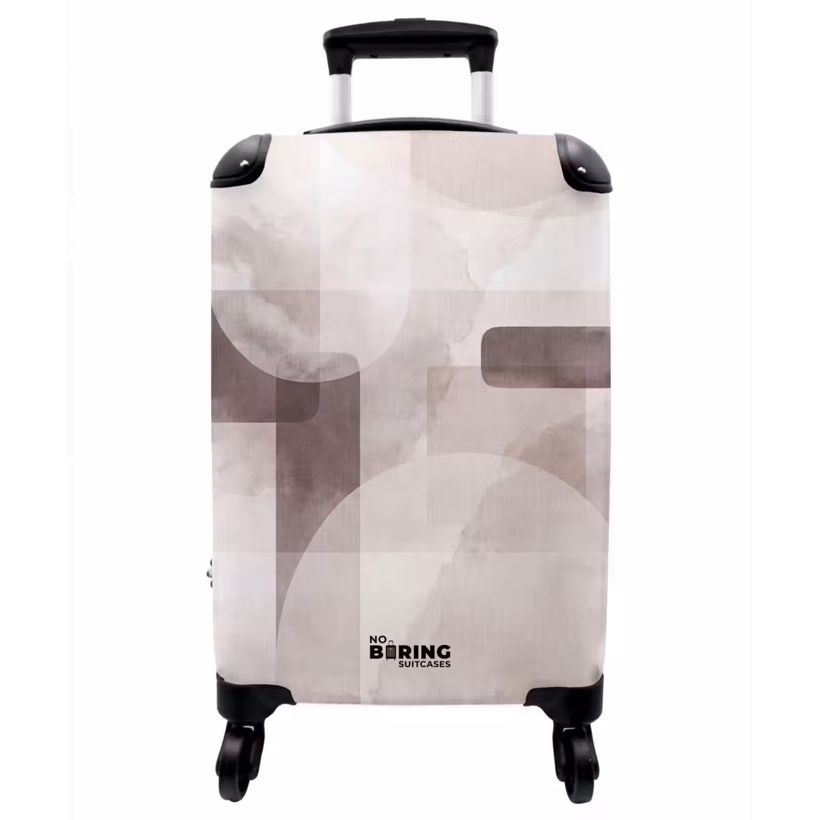Koffer - Abstrakte Formen – Beige - Abstracte vormen - Beige NBS - Handbagage koffer - Vrouwen middel