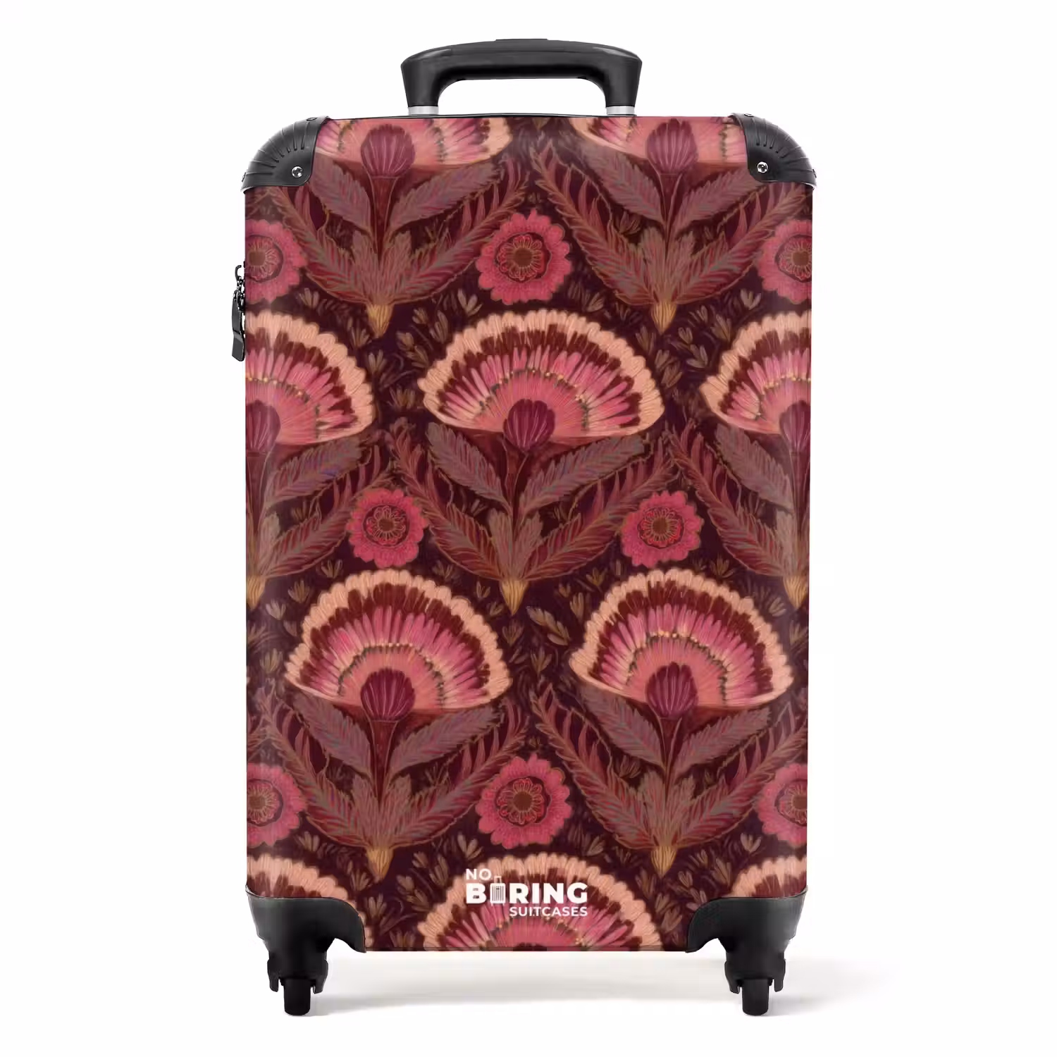 Antiek - Bloemen - Kleurrijk NBS - Handbagage koffer - Volwassenen Unisex middel -productfoto_recht