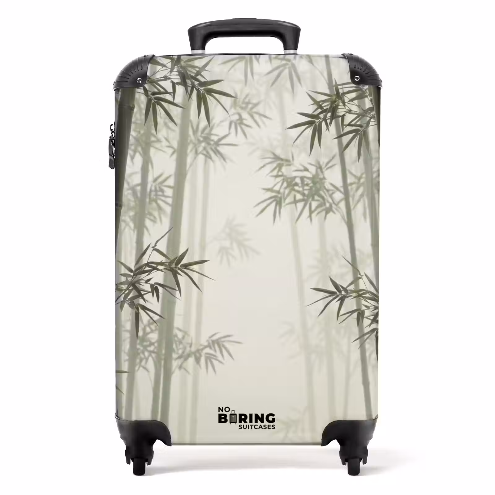 Koffer - Bambus – Wald – Nebel – Natur - Bamboe - Bos - Mist - Natuur NBS - Handbagage koffer - Volwassenen Unisex middel