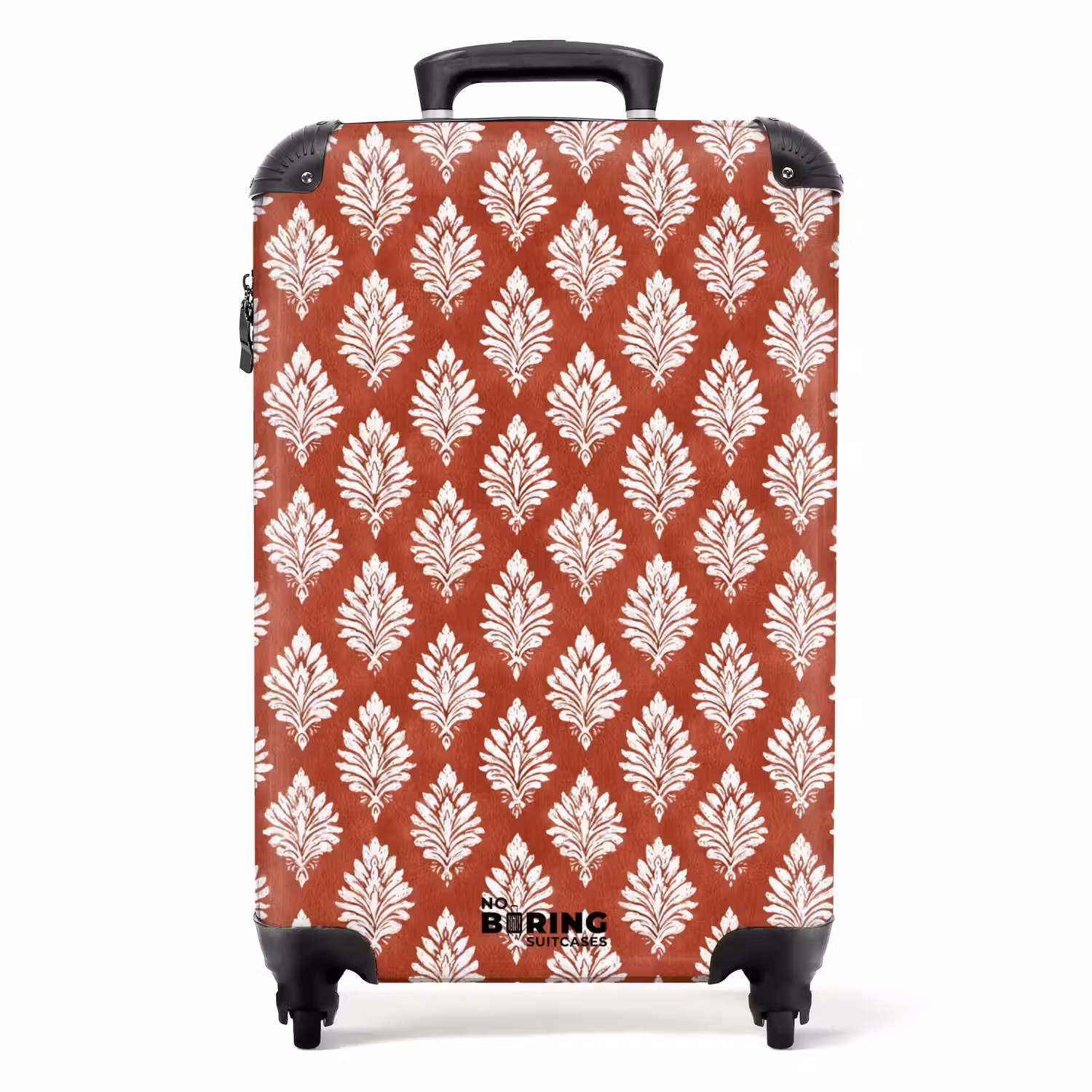 Barok print rood NBS - Handbagage koffer - Volwassenen Unisex middel -productfoto_recht