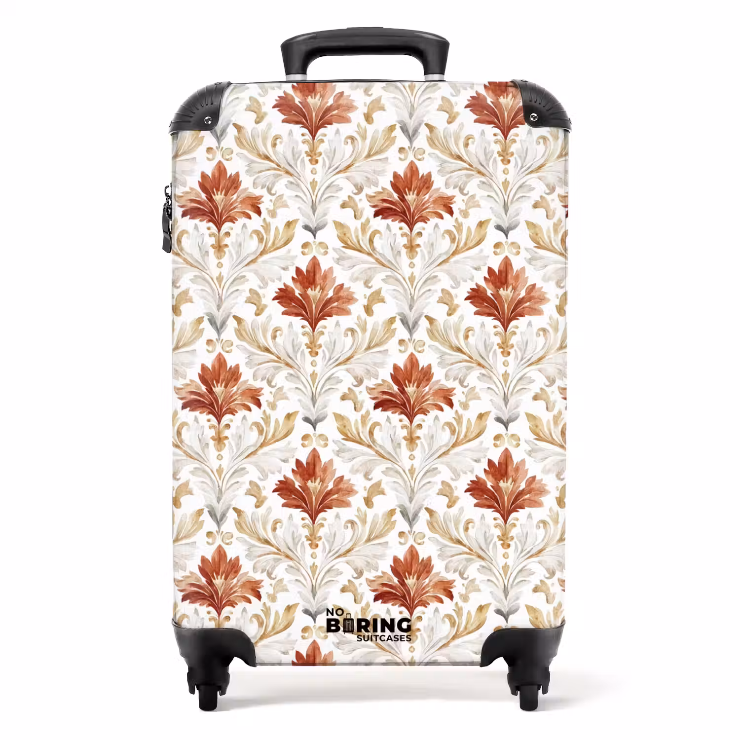 Barok patroon rood NBS - Handbagage koffer - Volwassenen Unisex middel -productfoto_recht