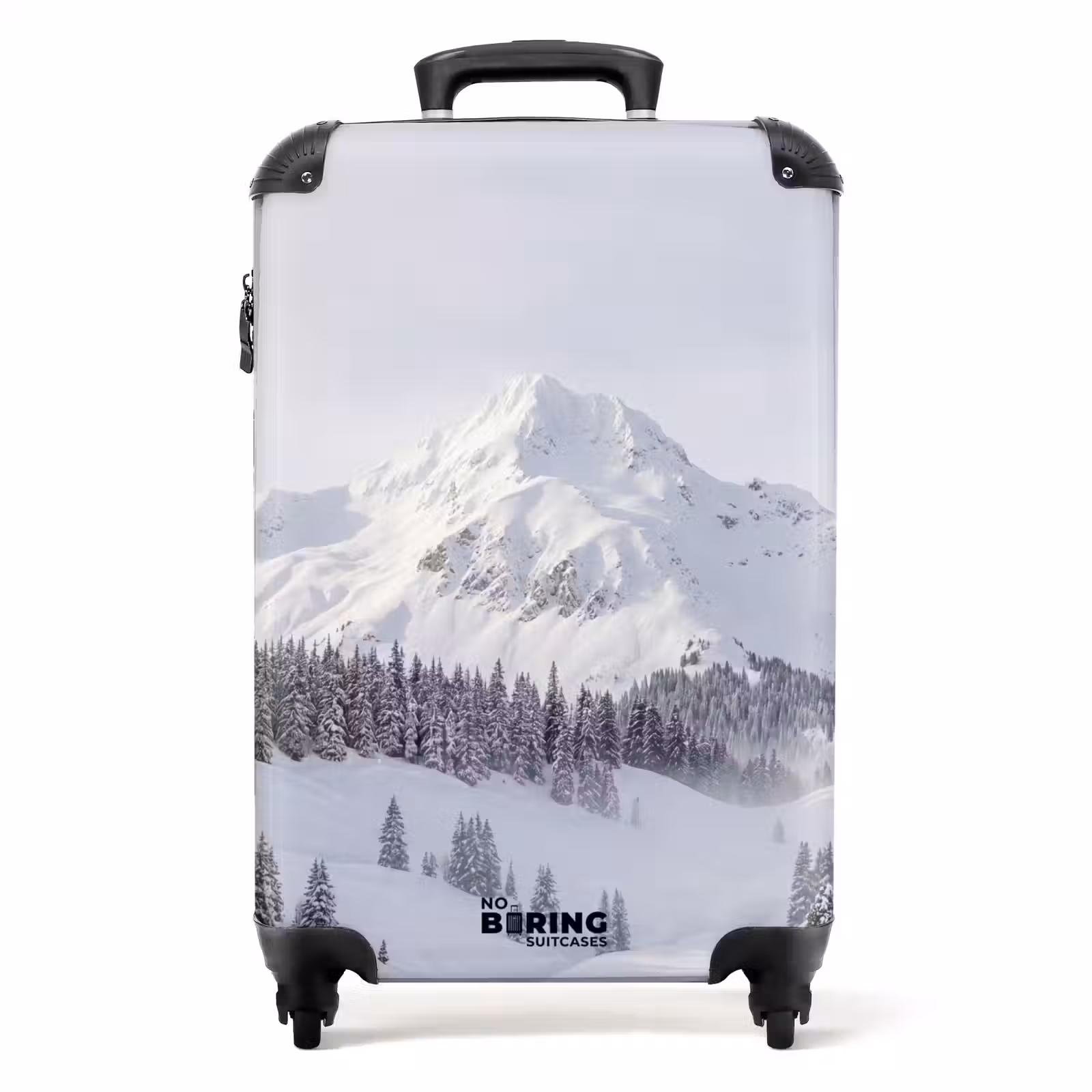 Koffer - Berg – Schnee – Winter – Natur – Weiß - Berg - Sneeuw - Winter - Natuur - Wit NBS - Handbagage koffer - Volwassenen Unisex middel