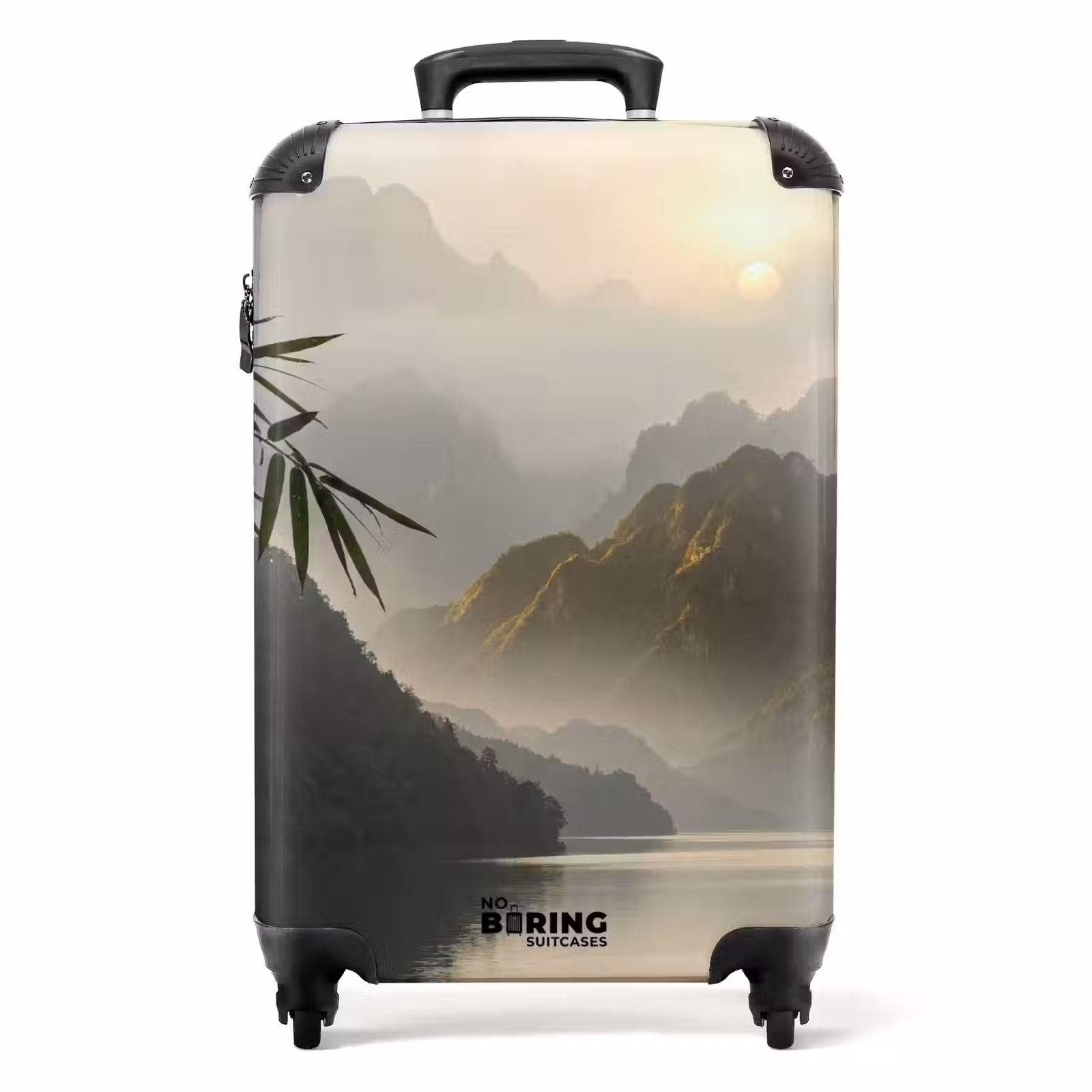 Koffer - Berge – Wasser – Nebel – Natur – Landschaft - Bergen - Water - Mist - Natuur - Landschap NBS - Handbagage koffer - Volwassenen Unisex middel