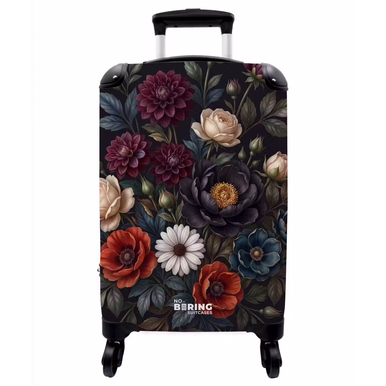 Koffer - Blumen – Blumenstrauß – Natur – Klassisch – Üppig - Bloemen - Boeket - Natuur - Klassiek - Weelderig NBS - Handbagage koffer - Vrouwen middel